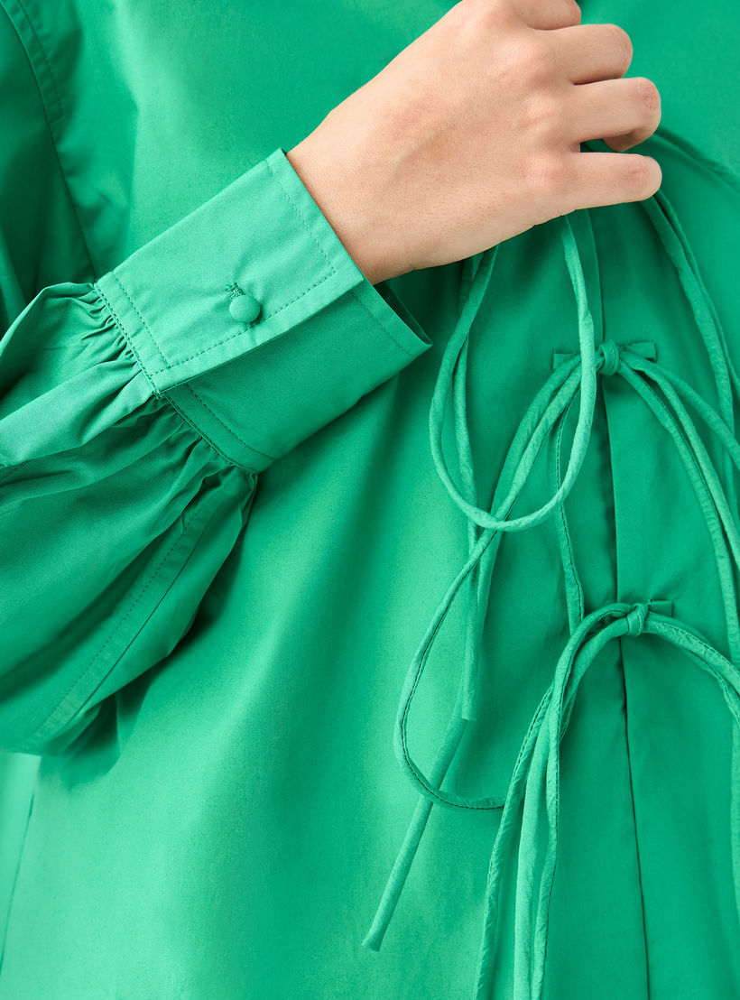 قميص قطن مريح بأربطة من أيكونيك-women-clothing-shirtsandblouses-shirts-image-1