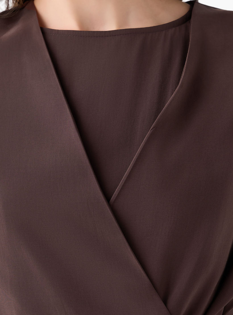 فستان ماكسي طبقات ملفوف بتفاصيل زر من آيكونيك-women-clothing-dresses-image-5
