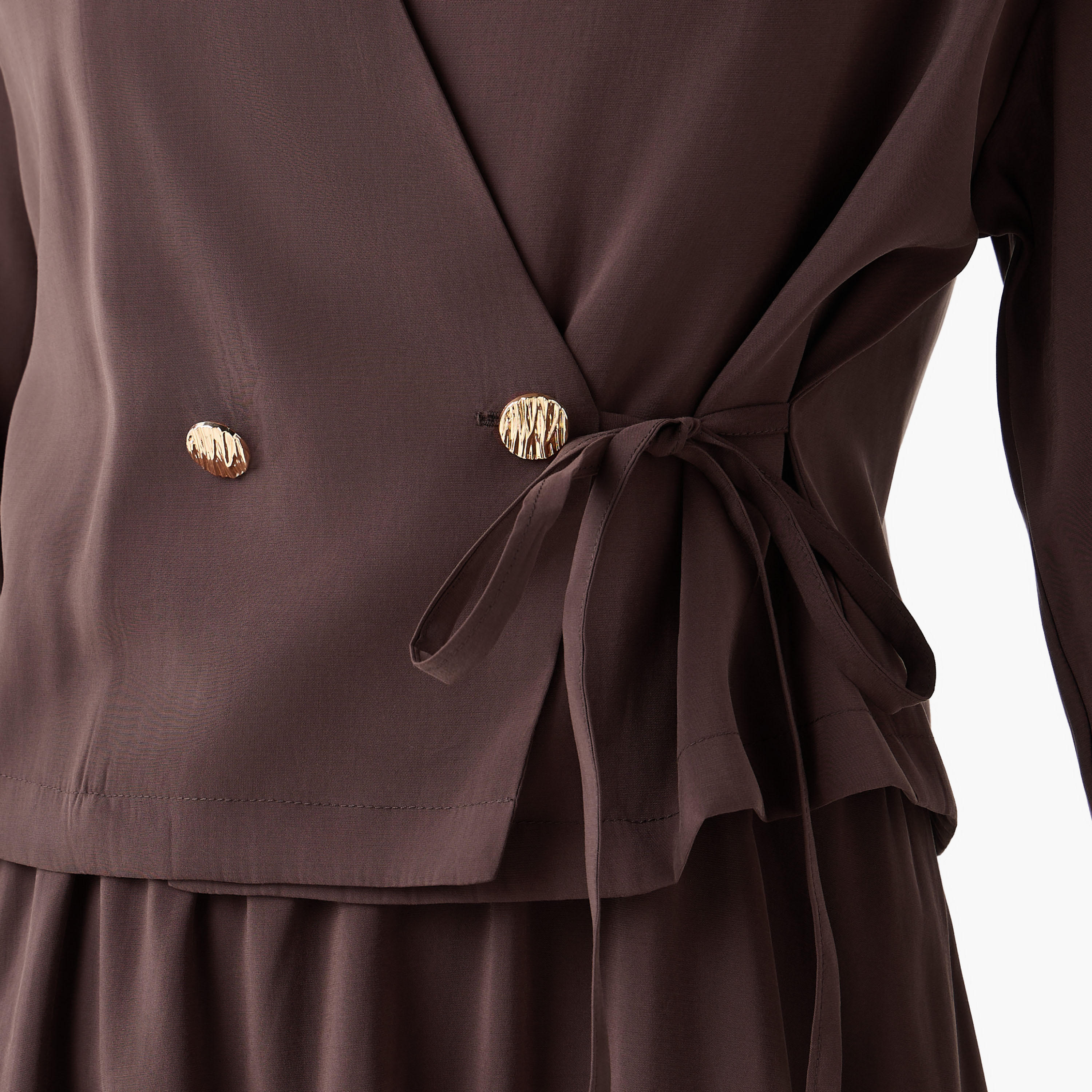 فستان ماكسي طبقات ملفوف بتفاصيل زر من آيكونيك-women-clothing-dresses-image-8