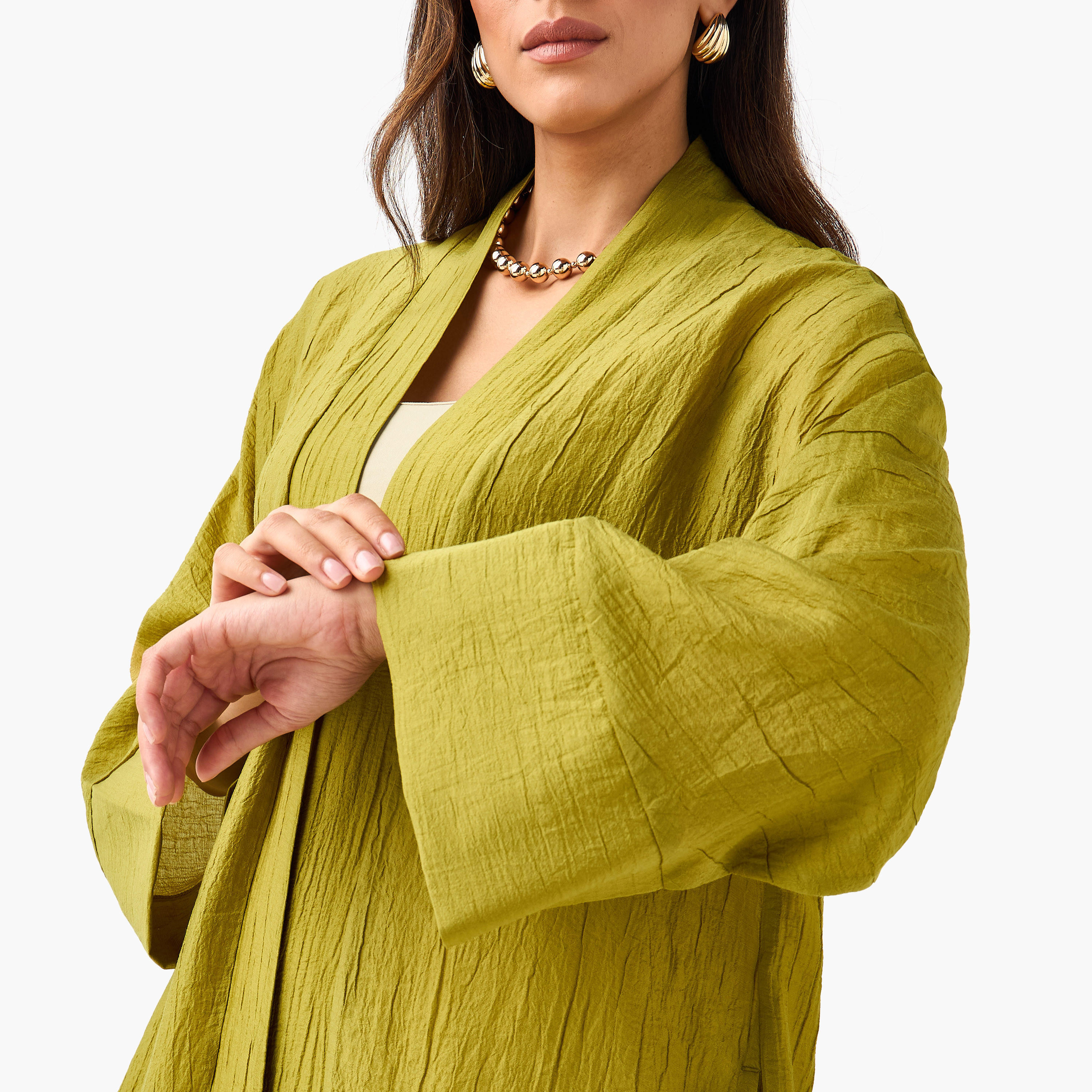 Iconic Relaxed Fit Longline Shrug with Pocket-women-clothing-coordsets-image-3