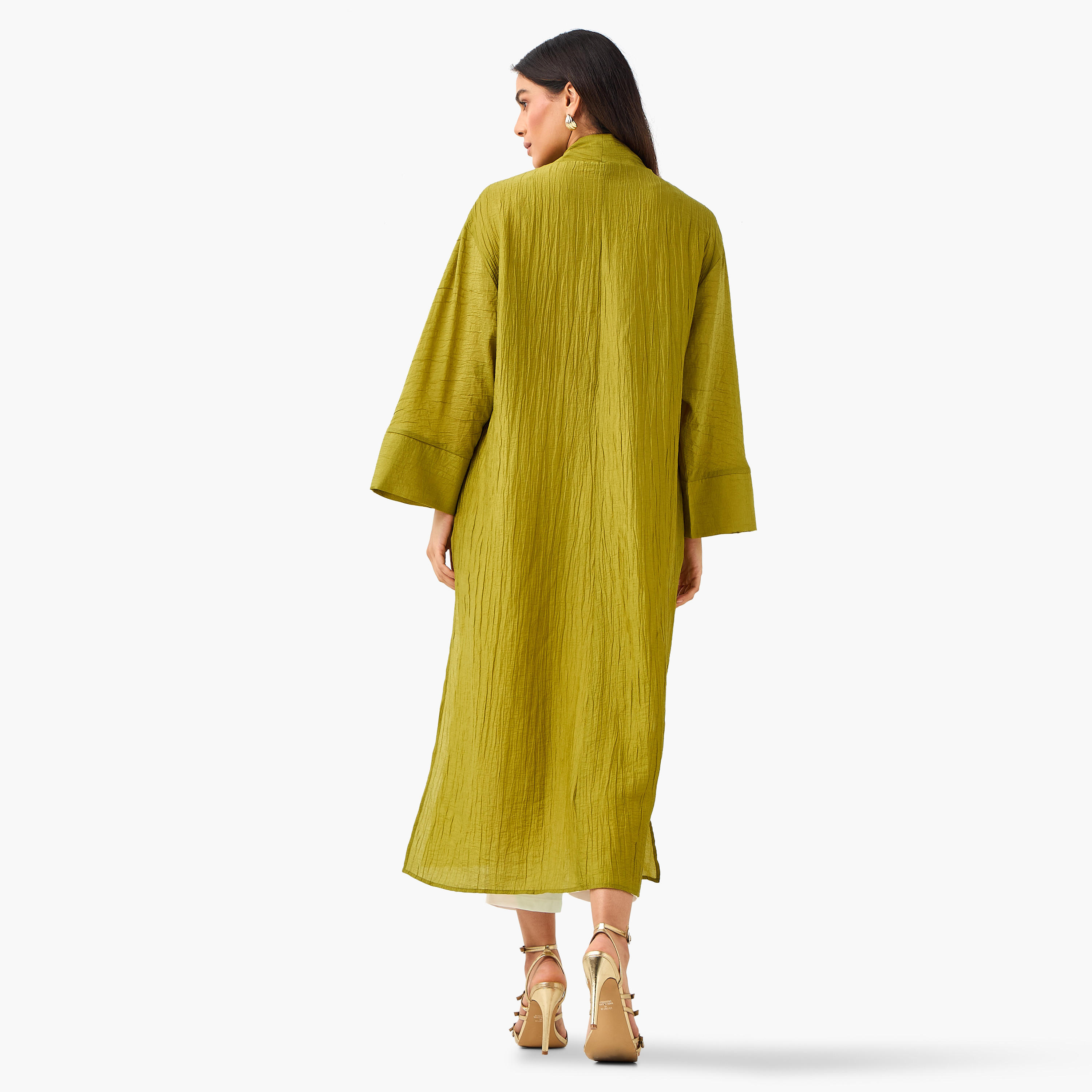 Iconic Relaxed Fit Longline Shrug with Pocket-women-clothing-coordsets-image-5