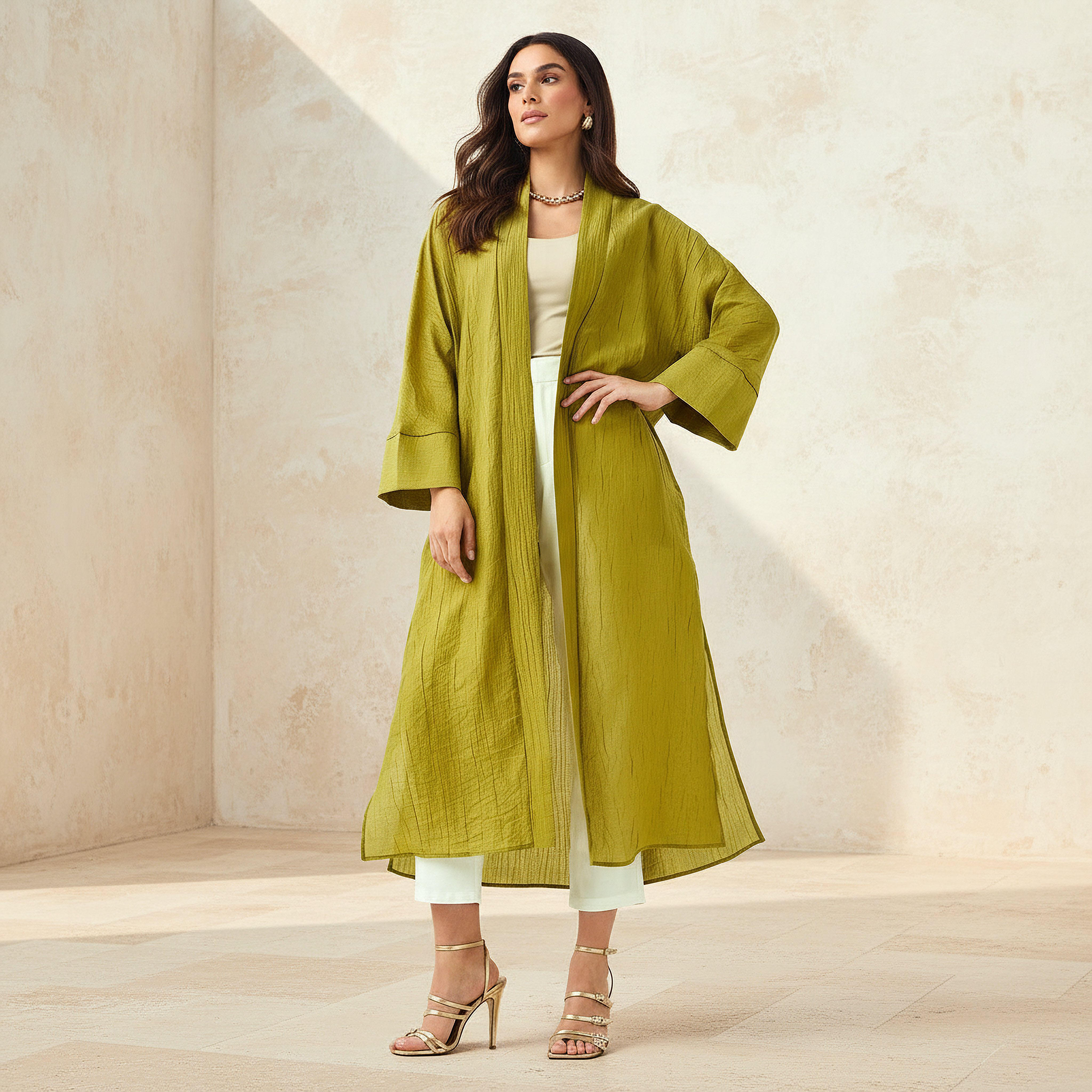 Iconic Relaxed Fit Longline Shrug with Pocket-women-clothing-coordsets-image-1