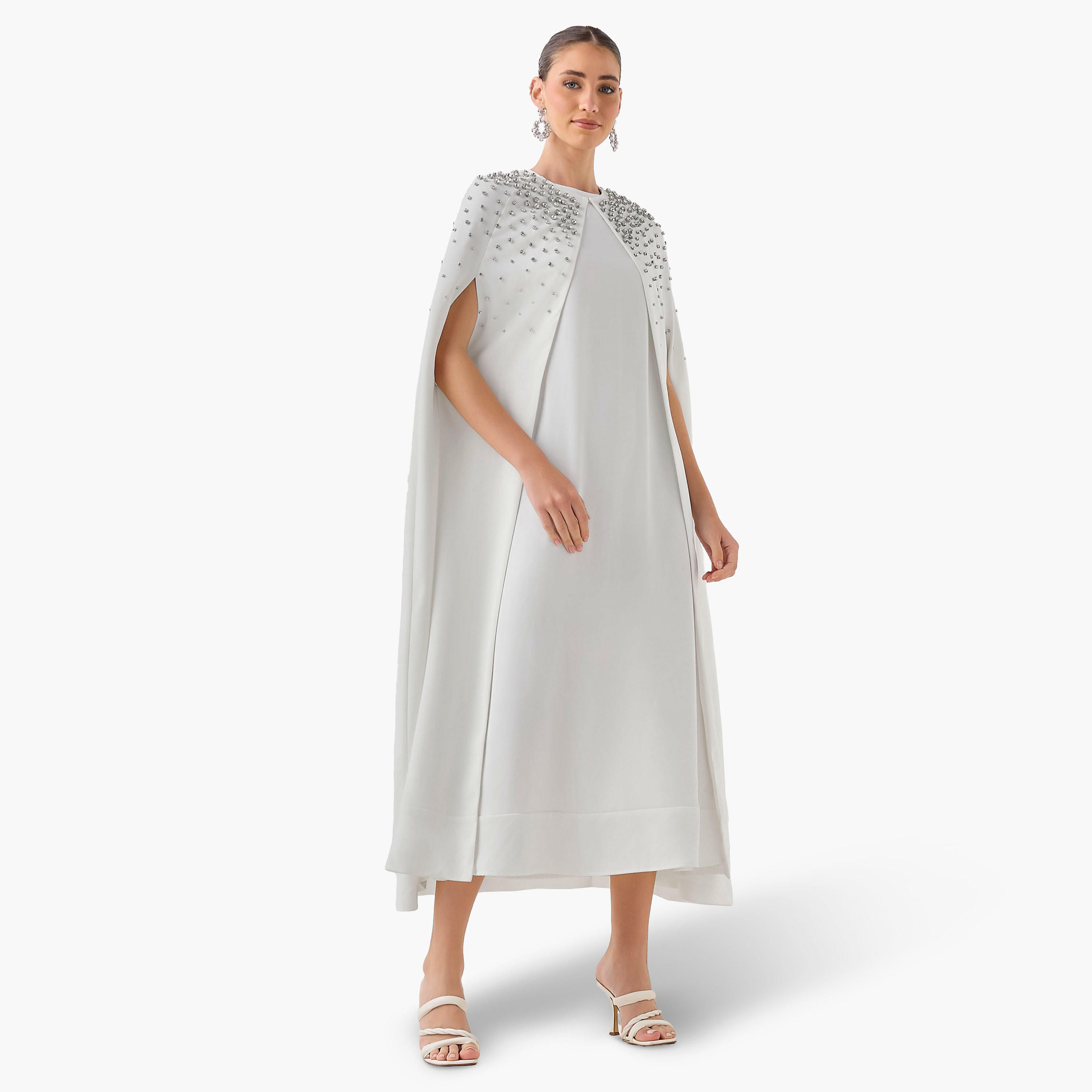 Iconic Maxi Stone Embellished Cape-women-clothing-dresses-image-3