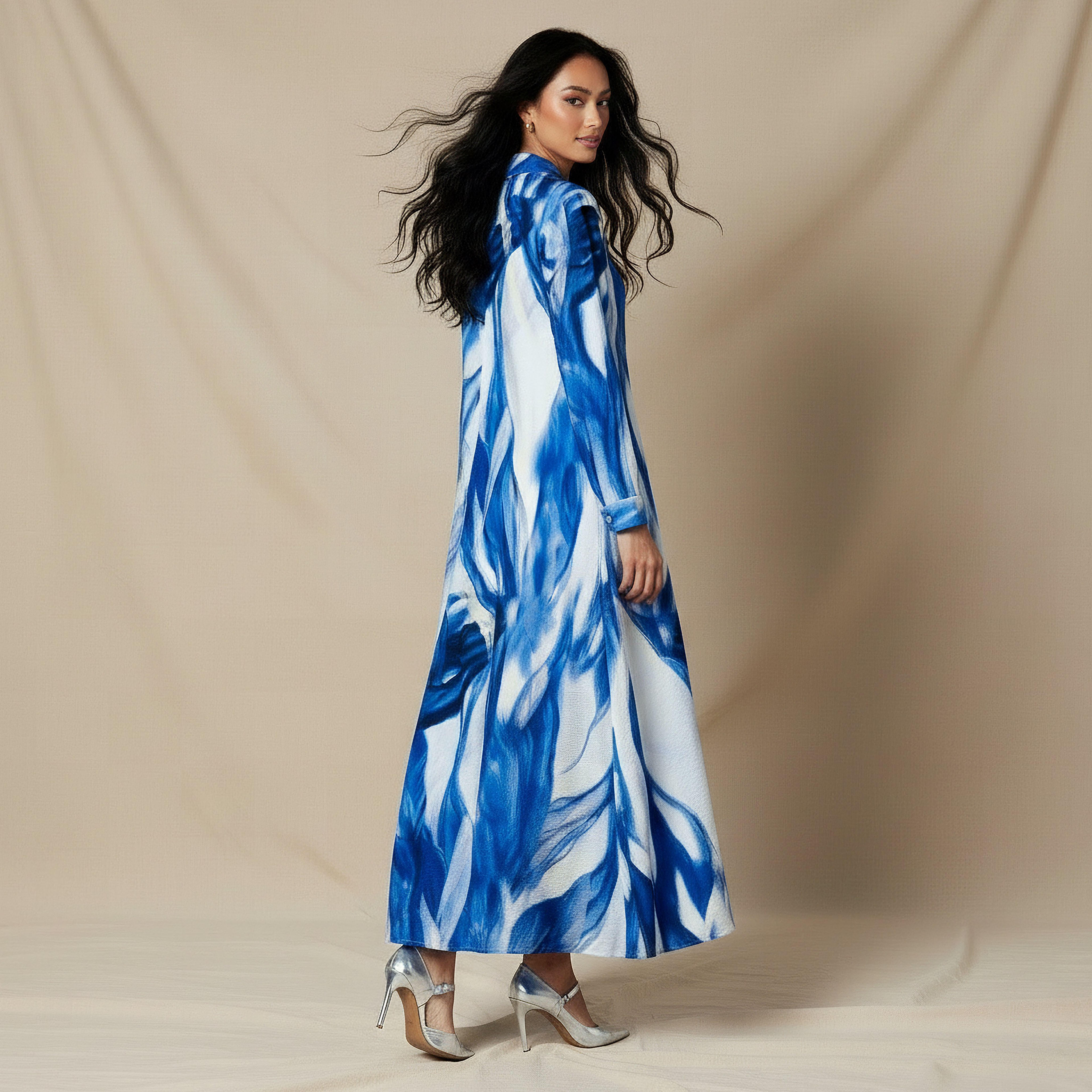 فستان ميدي ترابيز بطبعات من آيكونيك-women-clothing-dresses-image-3