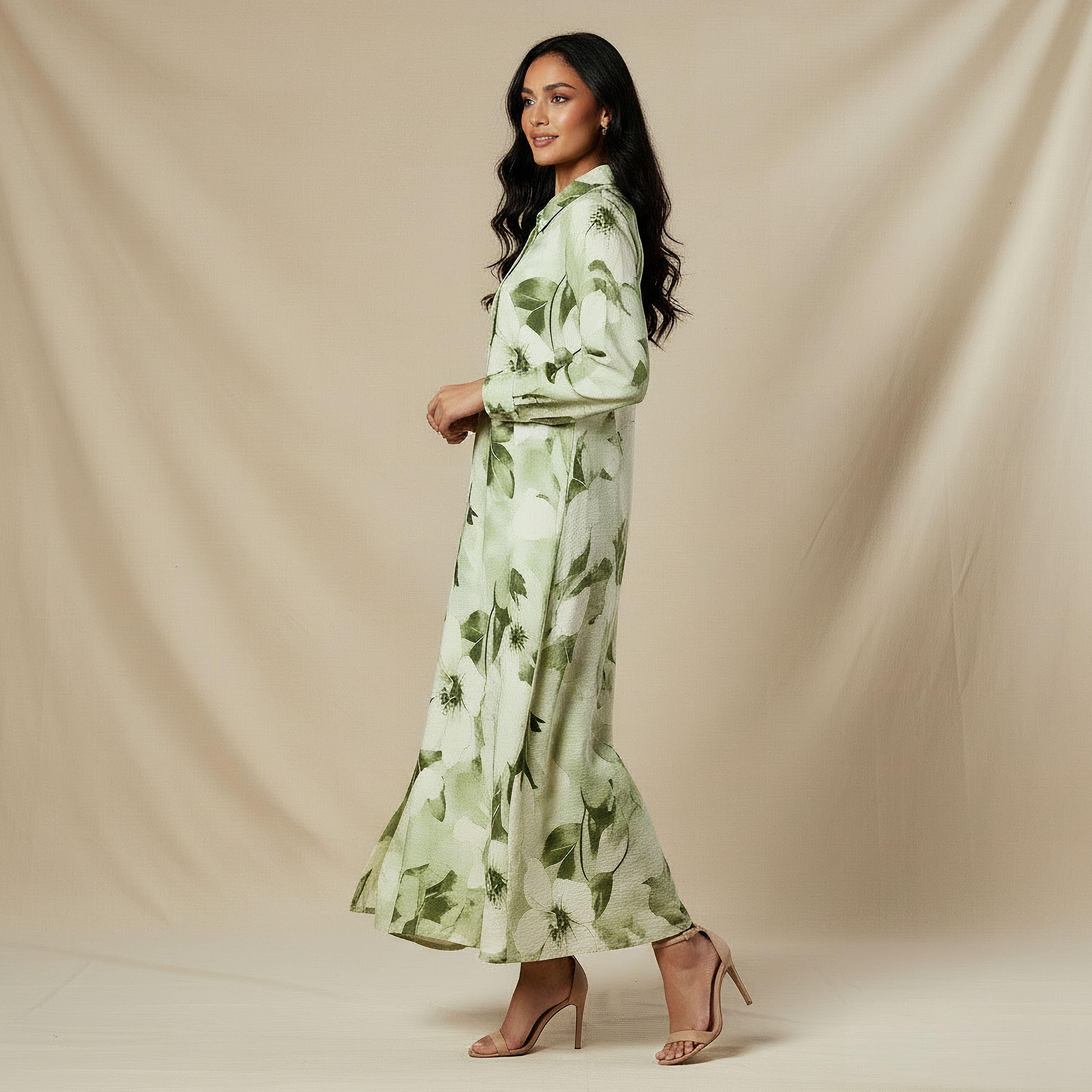Iconic Trapeze Midi Dress with Floral Print-women-clothing-dresses-image-2