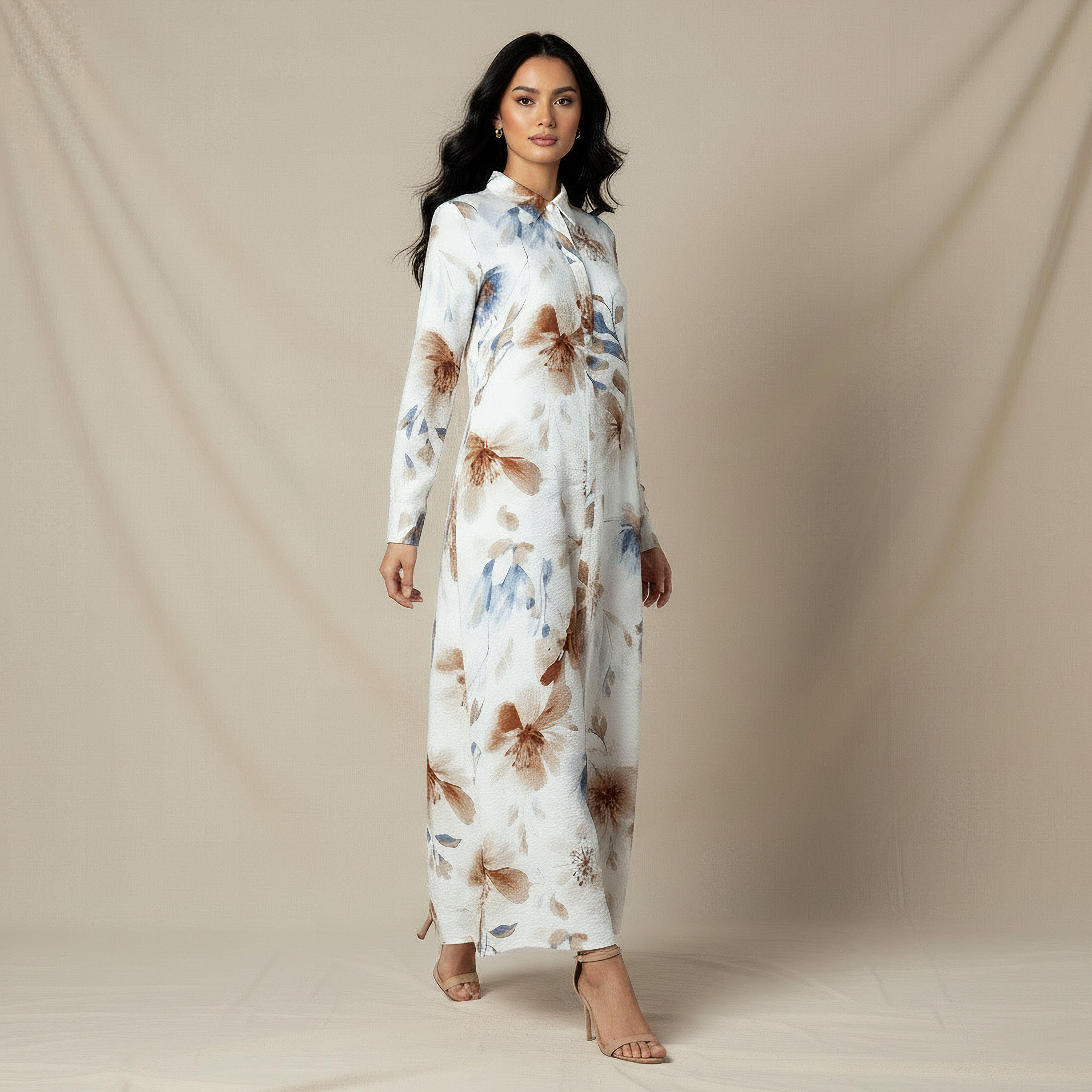 فستان ميدي ترابيز بطبعات من آيكونيك-women-clothing-dresses-image-1