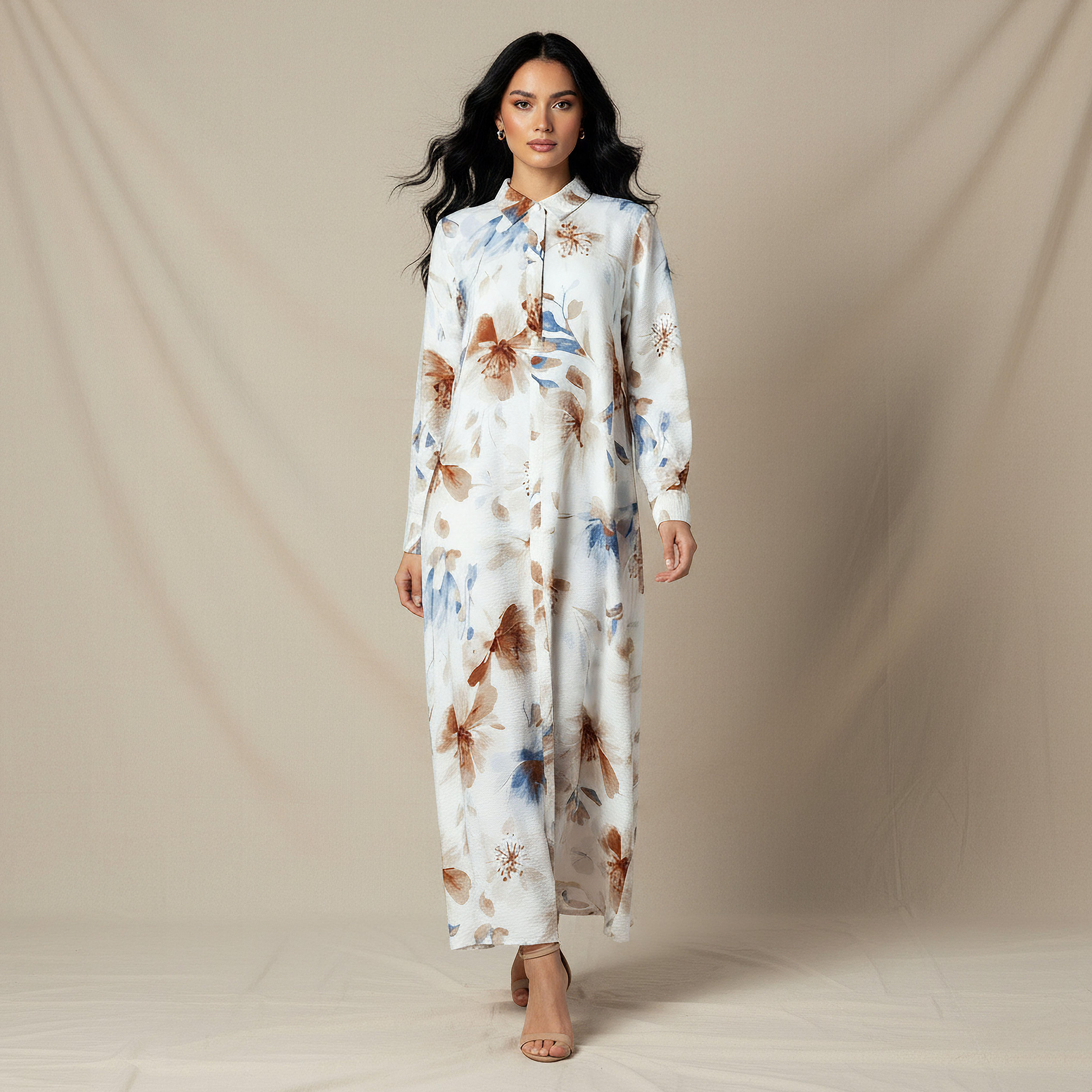 فستان ميدي ترابيز بطبعات من آيكونيك-women-clothing-dresses-image-5