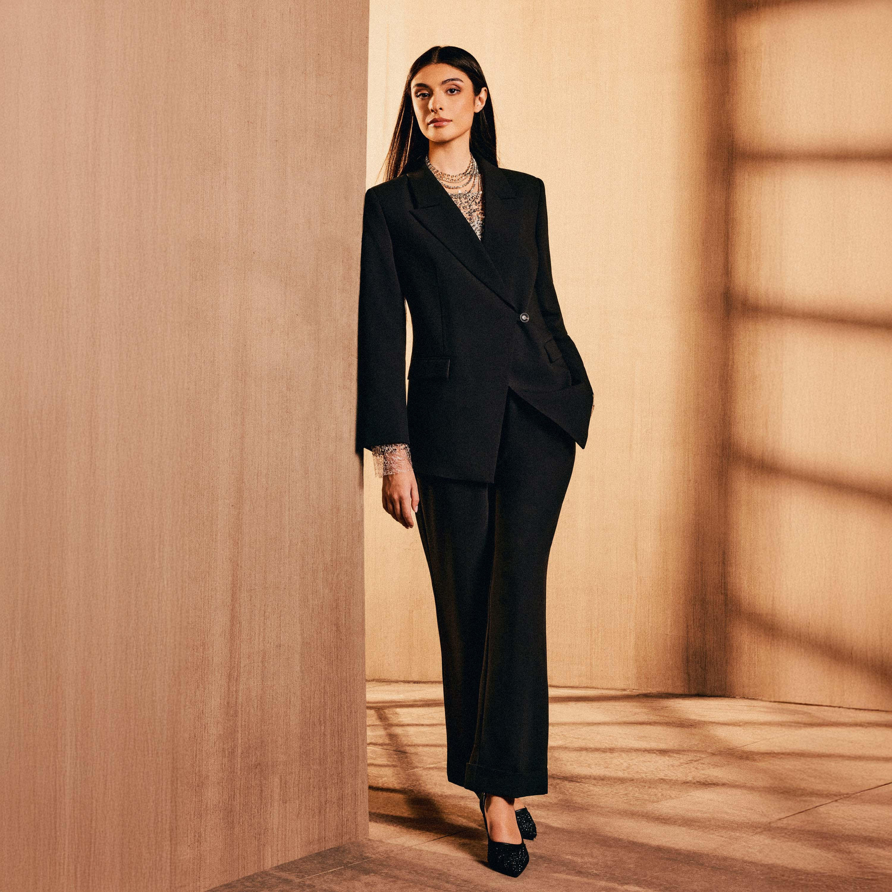 Iconic Oversized Blazer with Button Closure-women-clothing-coordsets-image-1