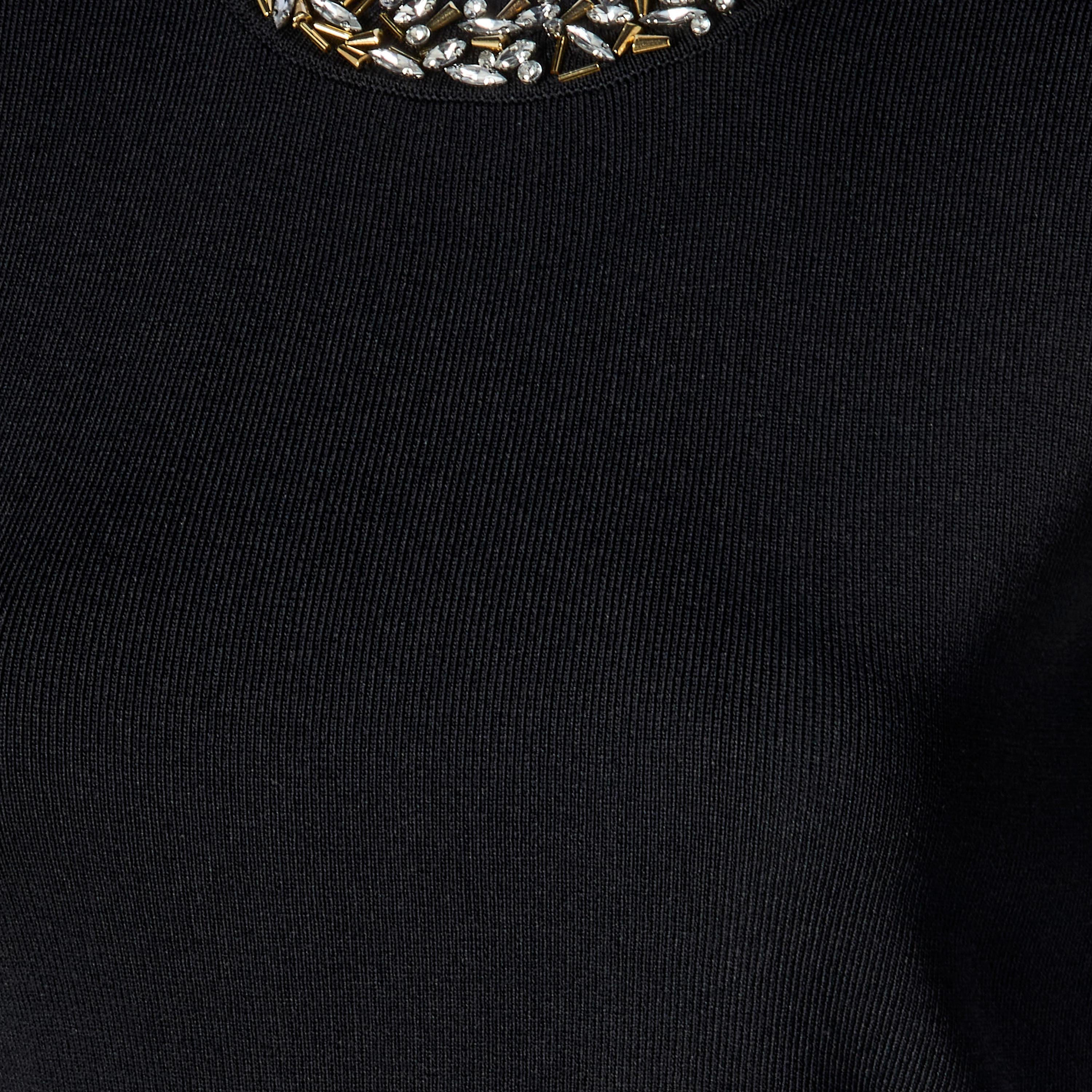 Iconic Regular Fit Peplum Top with Embellished Detail-women-clothing-coordsets-image-3