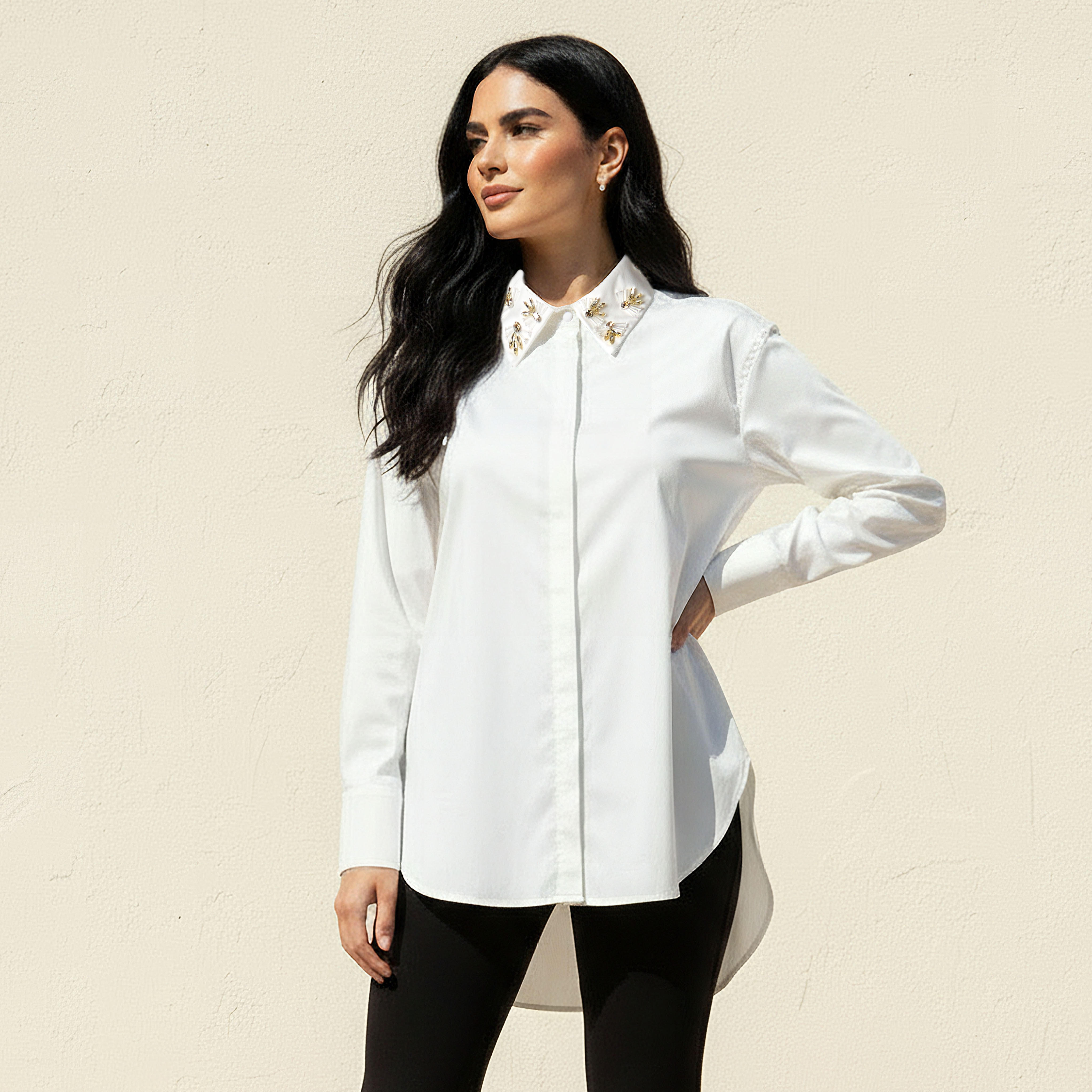 قميص مزين من آيكونيك-women-clothing-shirtsandblouses-shirts-image-1