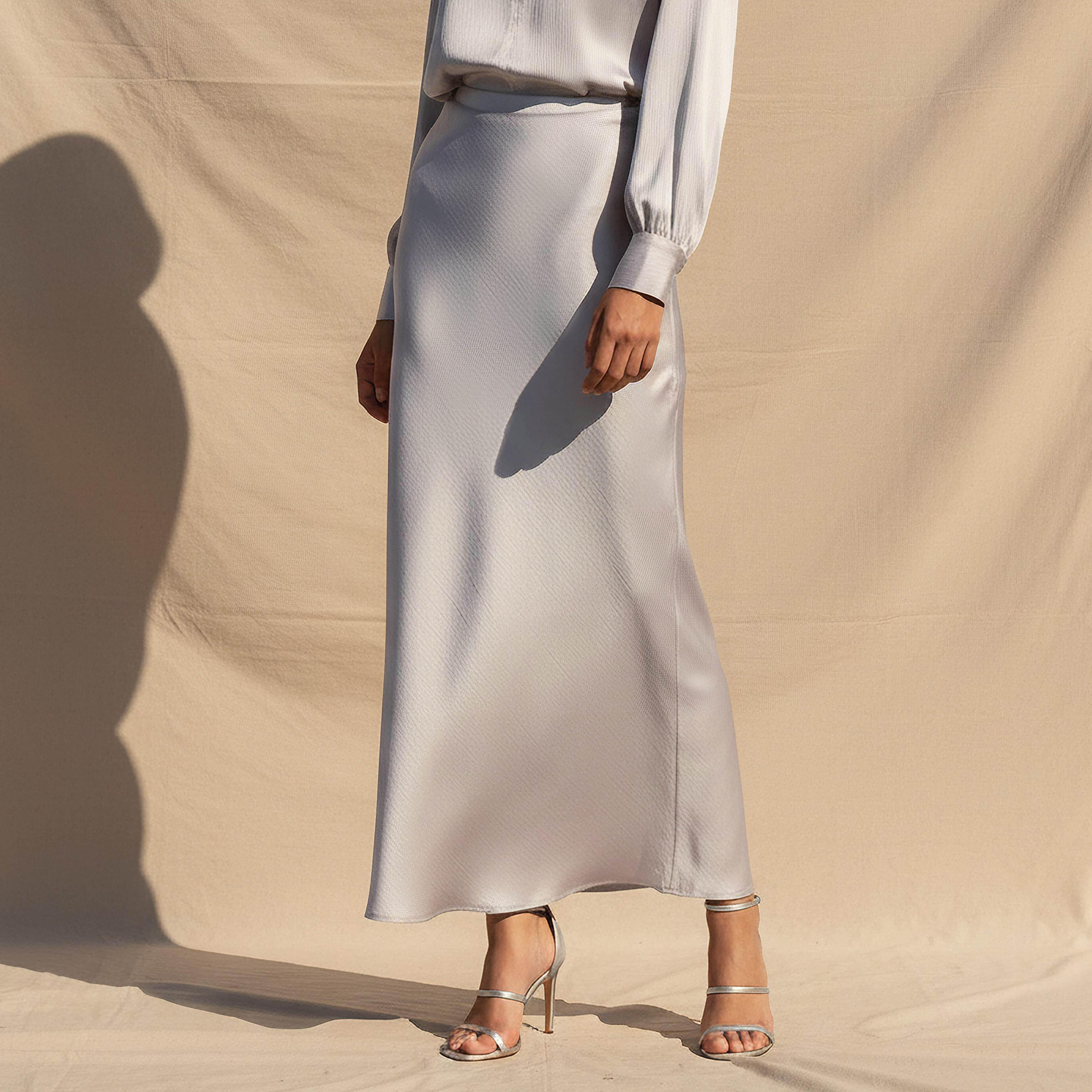 تنورة ماكسي إيه لاين عمودية بسحاب إغلاق من أيكونيك-women-clothing-bottoms-skirts-image-4