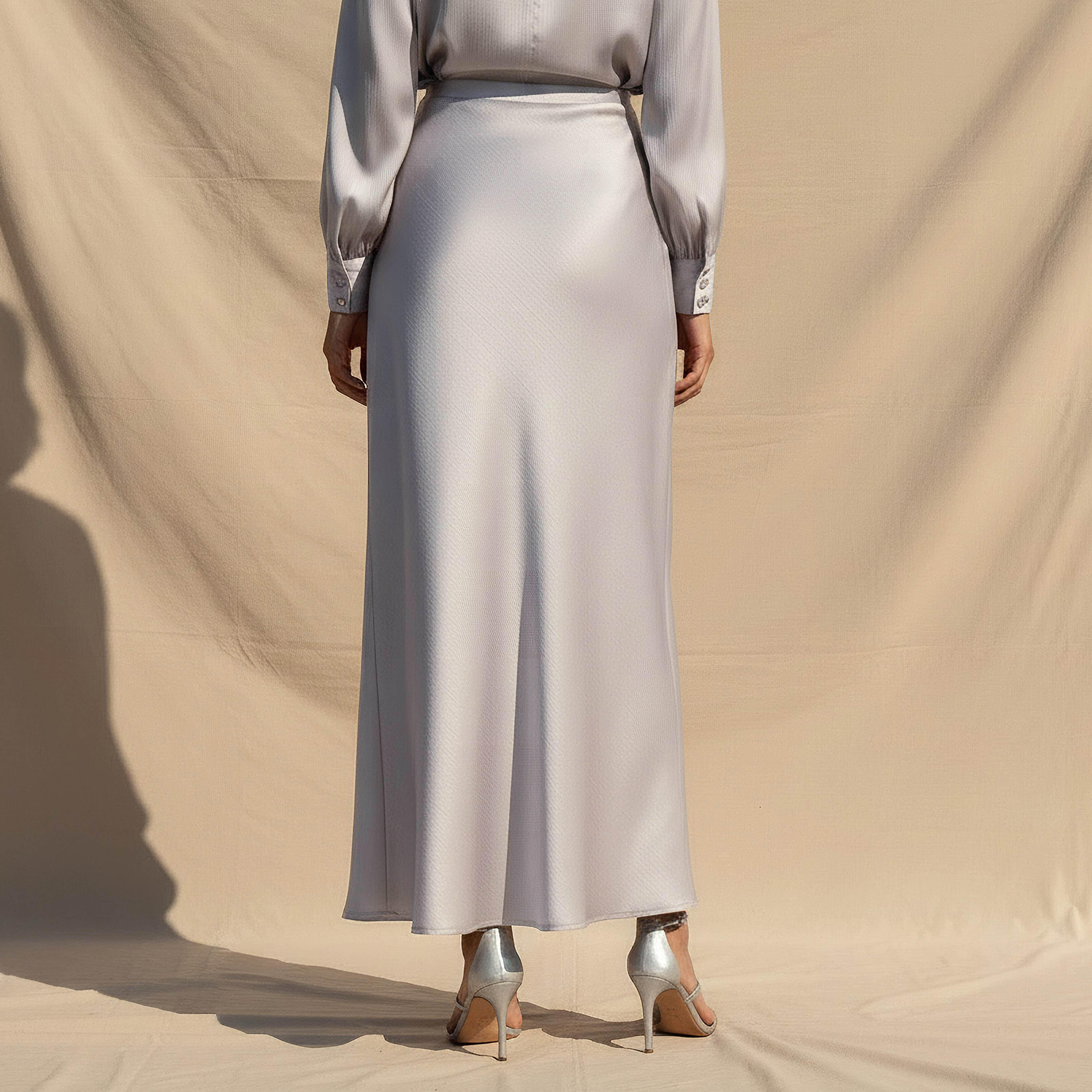 تنورة ماكسي إيه لاين عمودية بسحاب إغلاق من أيكونيك-women-clothing-bottoms-skirts-image-1
