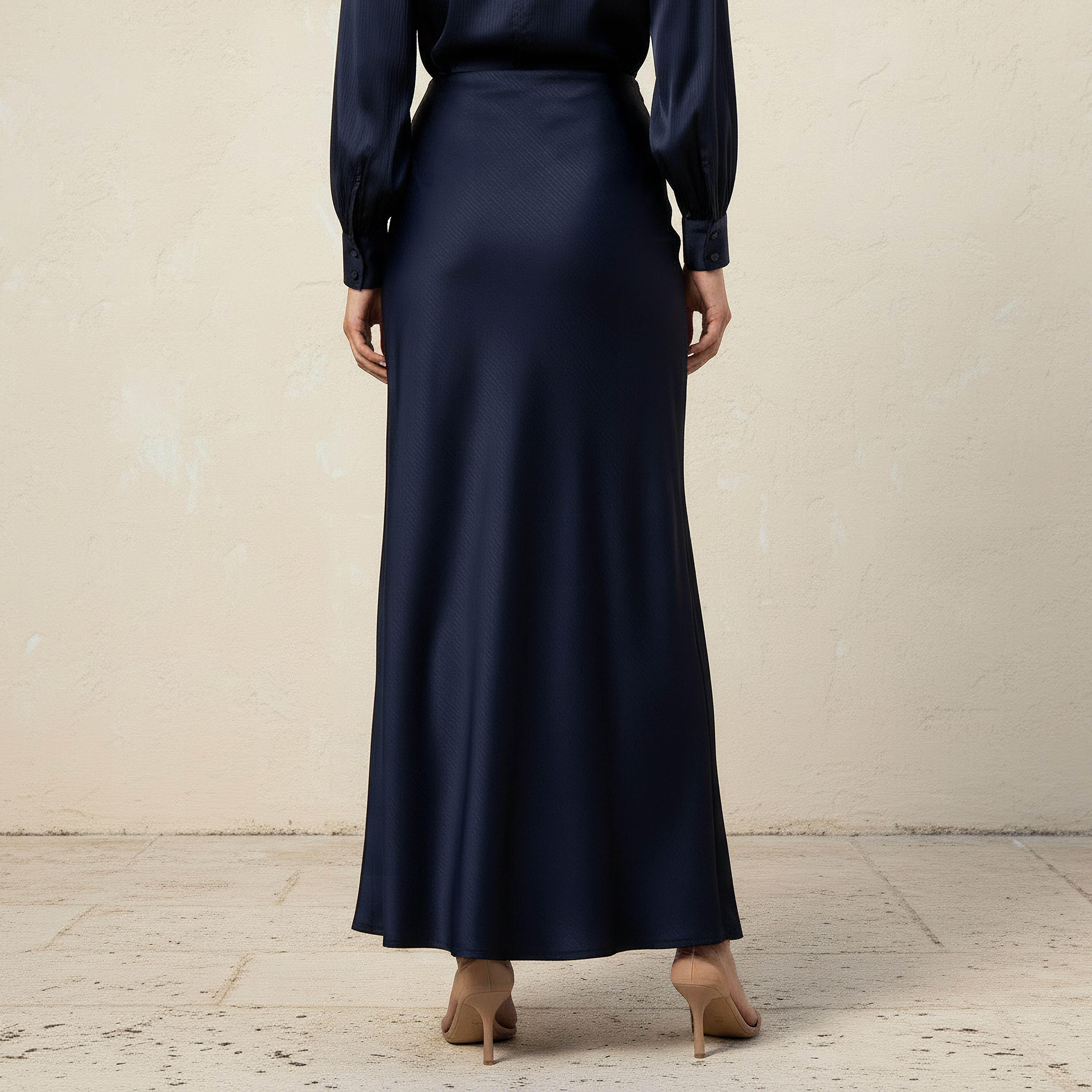 Iconic Maxi Length Column A-line Skirt with Zip Closure-women-clothing-bottoms-skirts-image-5