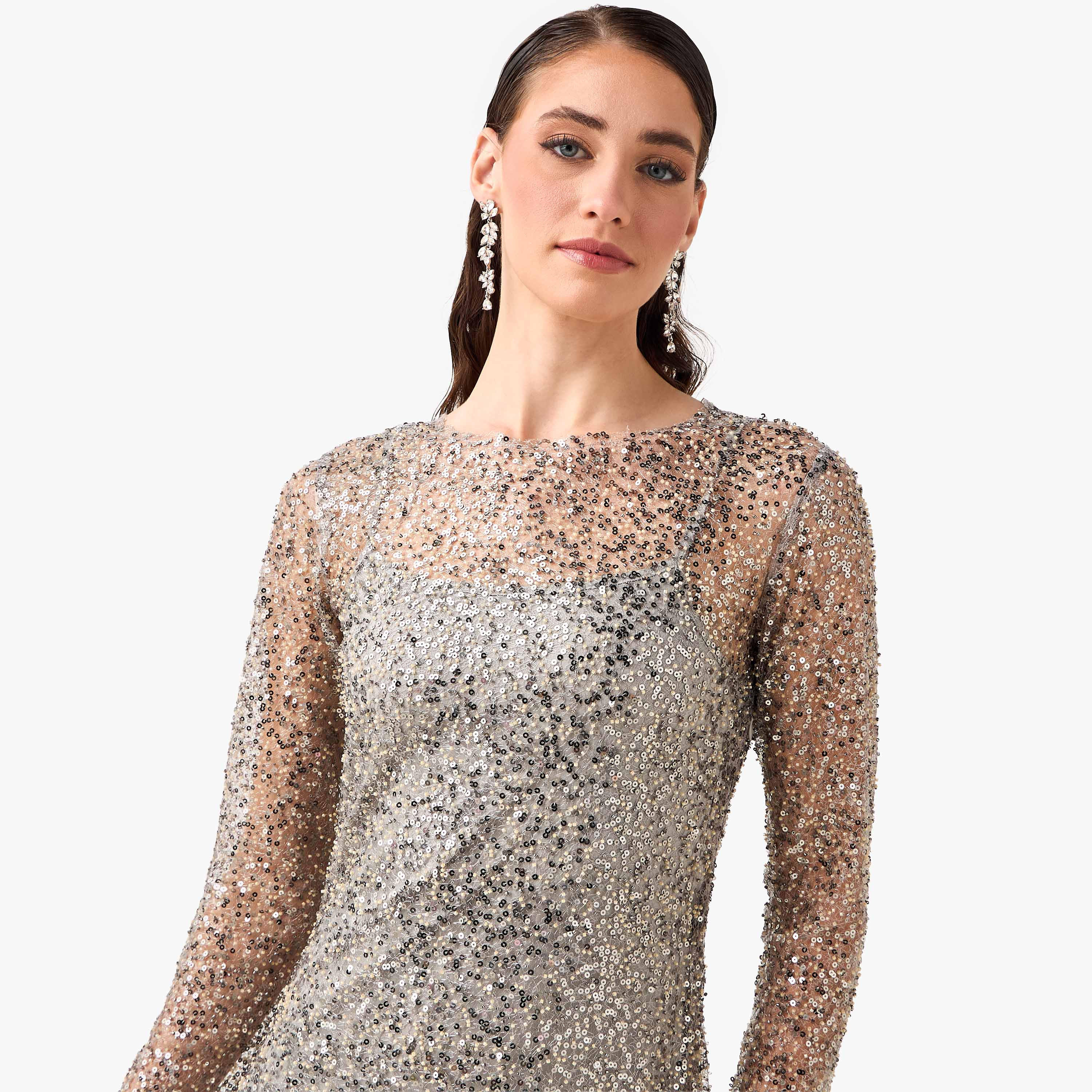 Iconic Embellished Sequin Party Dress with Long Sleeves-women-clothing-dresses-image-8