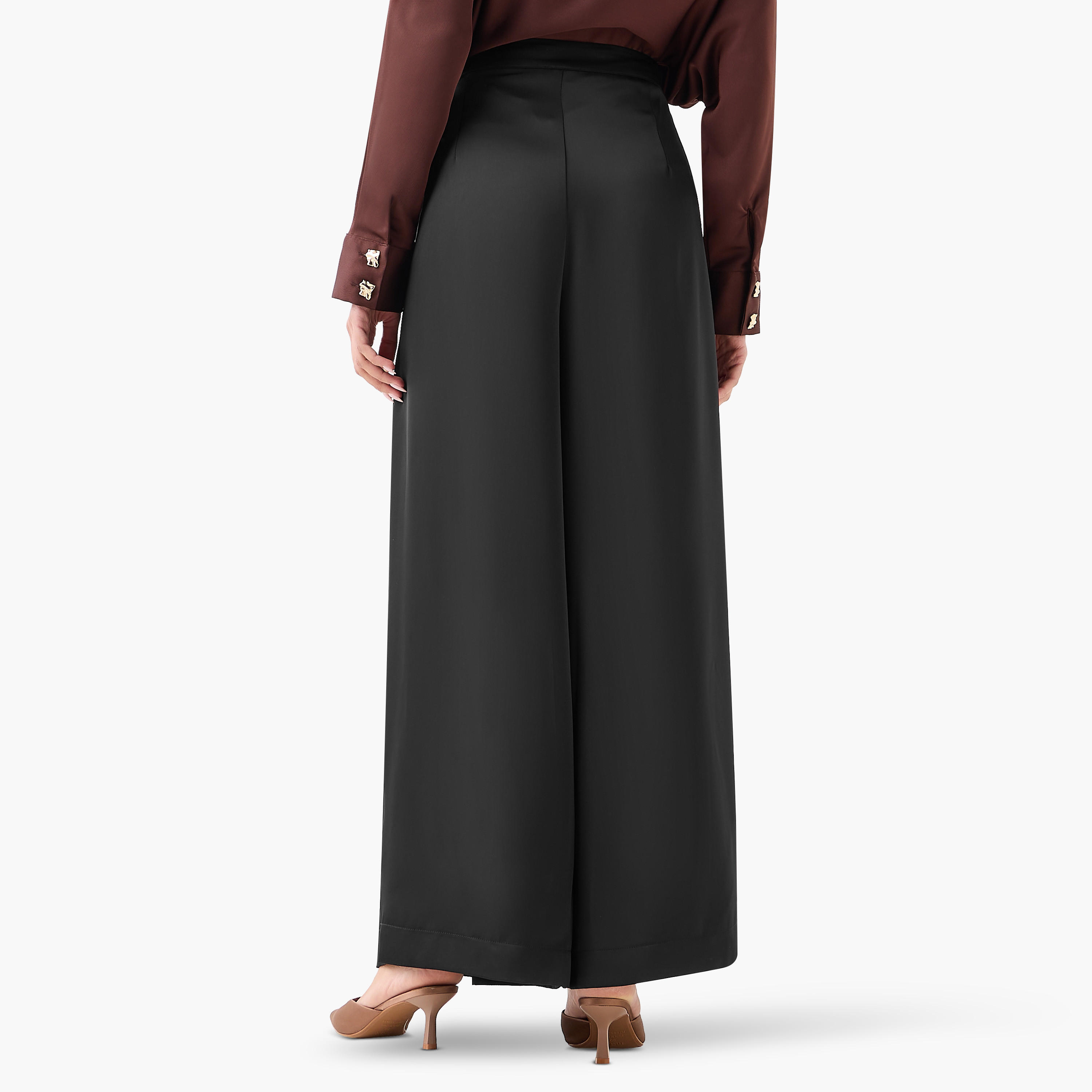 بنطلون واسع الساقين بكسرات من أيكونيك-women-clothing-bottoms-trousers-image-5