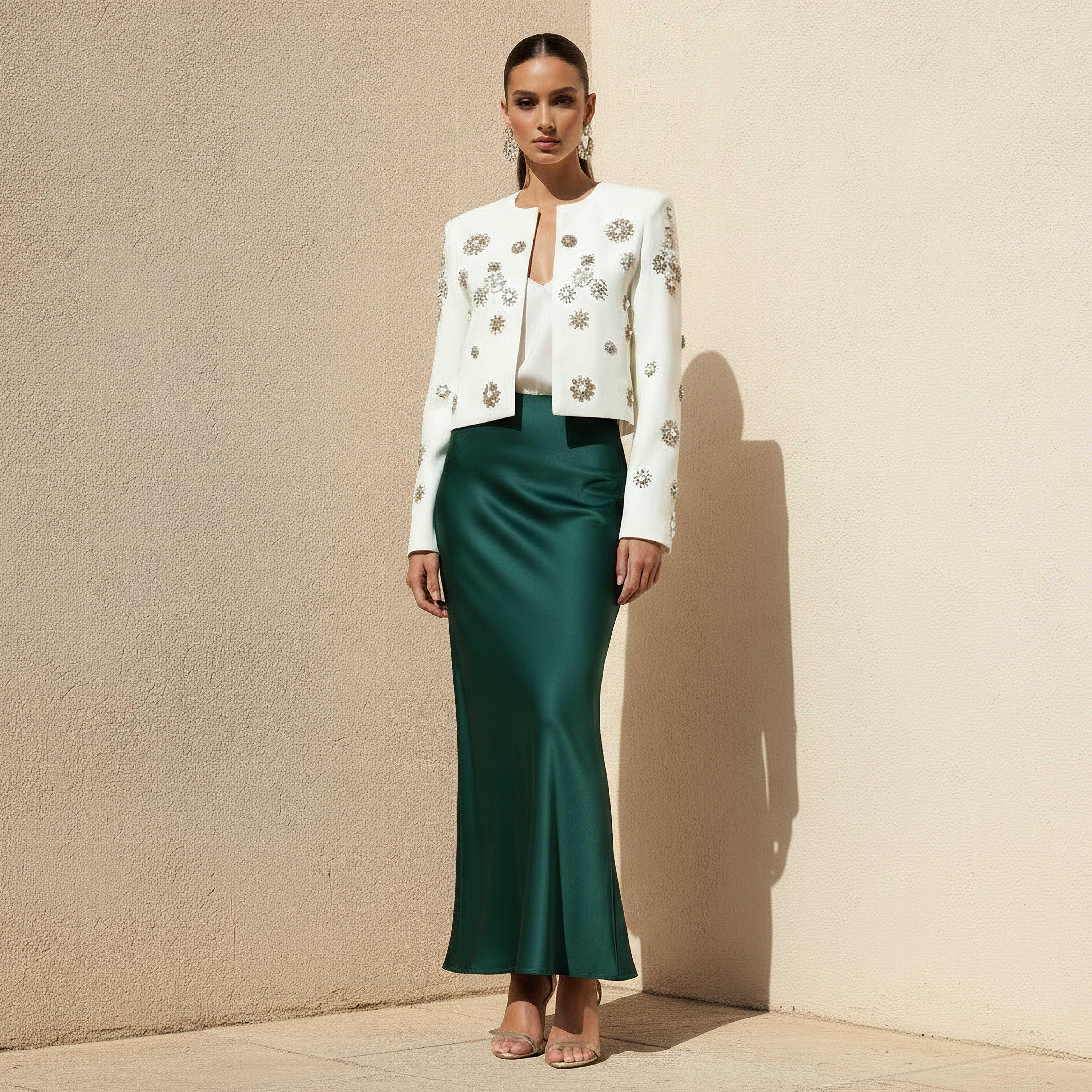 جاكيت بليزر قصيرة بتفاصيل زينة من آيكونيك-women-clothing-coatsandjackets-blazers-image-3