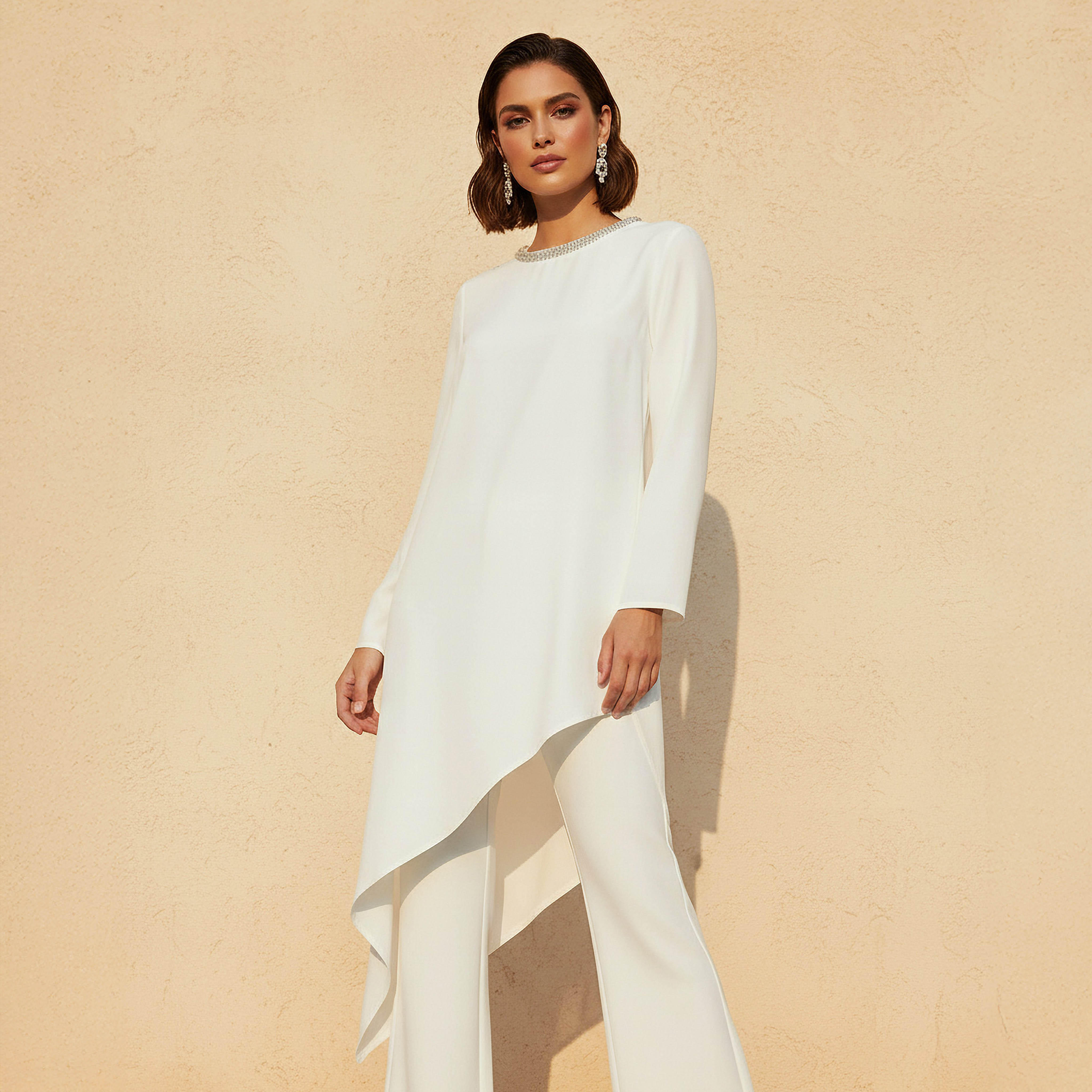 تونيك مزين بحواف غير متماثلة من آيكونيك-women-clothing-shirtsandblouses-blouses-image-4