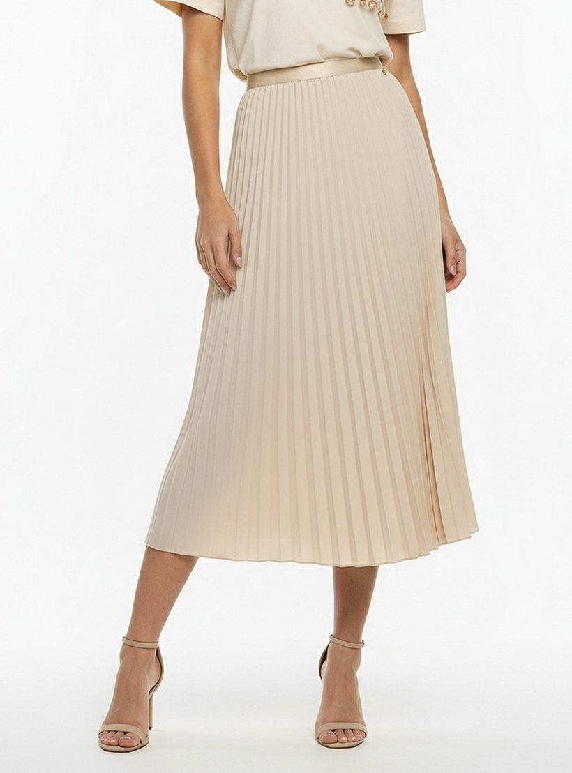 Iconic Midi A-line Skirt with Pleated Design-women-clothing-skirts-image-5