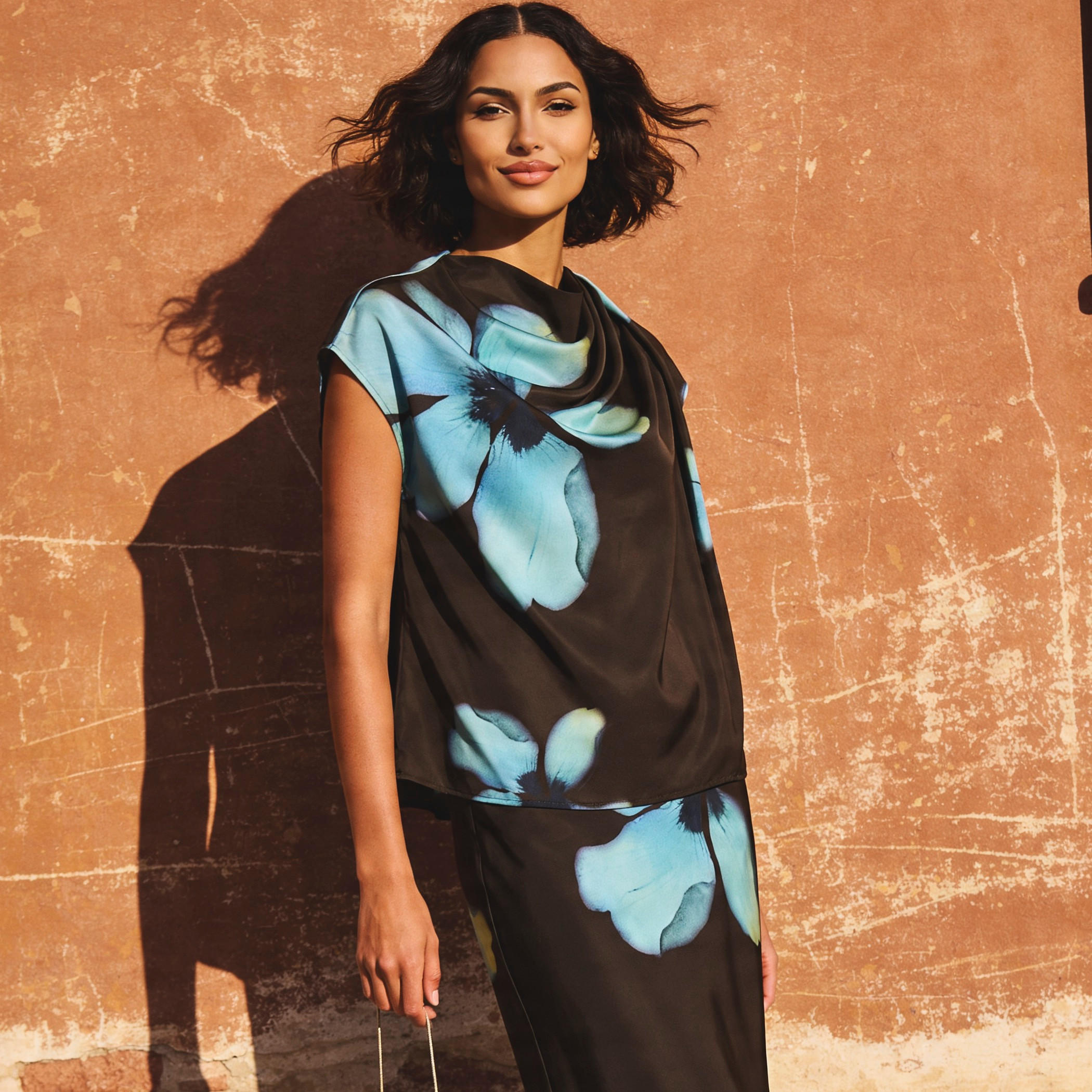 Iconic Draped Top with Cowl Neck-women-clothing-coordsets-image-1
