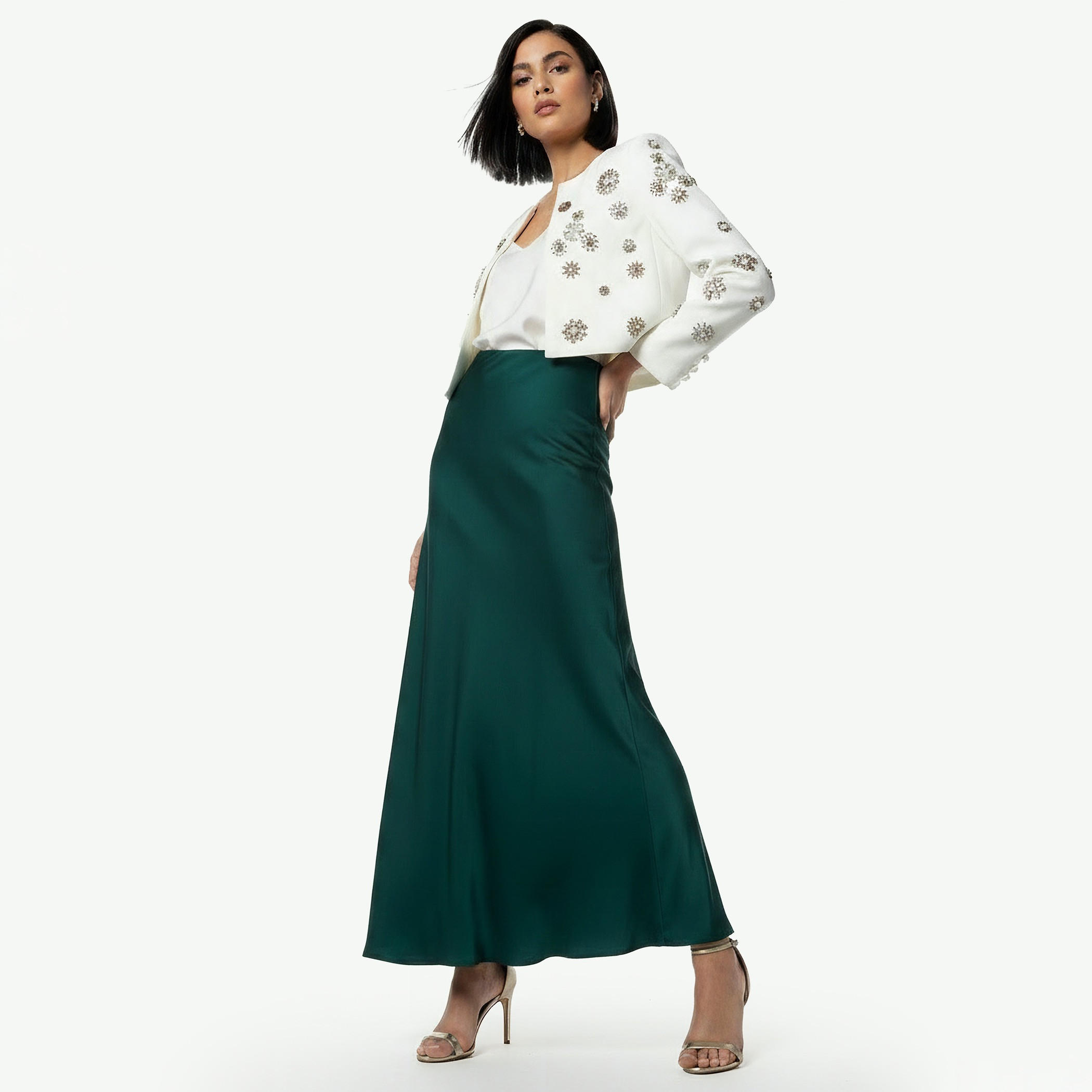 تنورة ماكسي عمودية من آيكونيك-women-clothing-bottoms-skirts-image-3