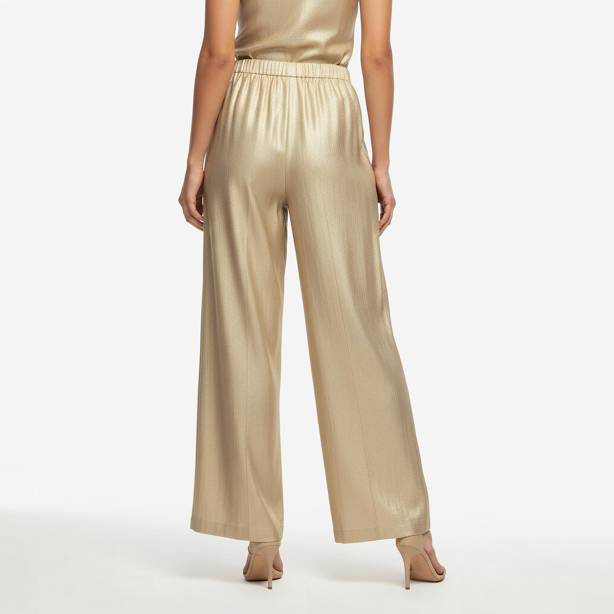 بنطلون واسع الساقين بكسرات من آيكونيك-women-clothing-bottoms-trousers-image-2
