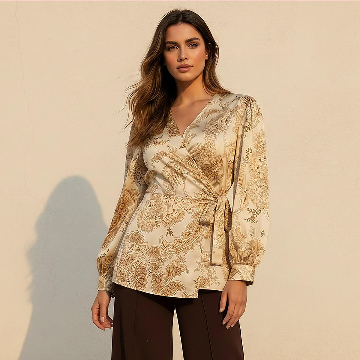Iconic Relaxed Fit Wrap Top with Floral Print-women-clothing-shirtsandblouses-blouses-image-1