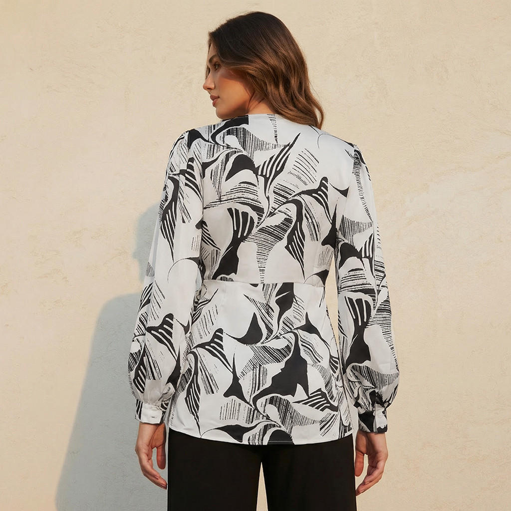 Iconic Relaxed Fit Printed Wrap Top-women-clothing-shirtsandblouses-blouses-image-4