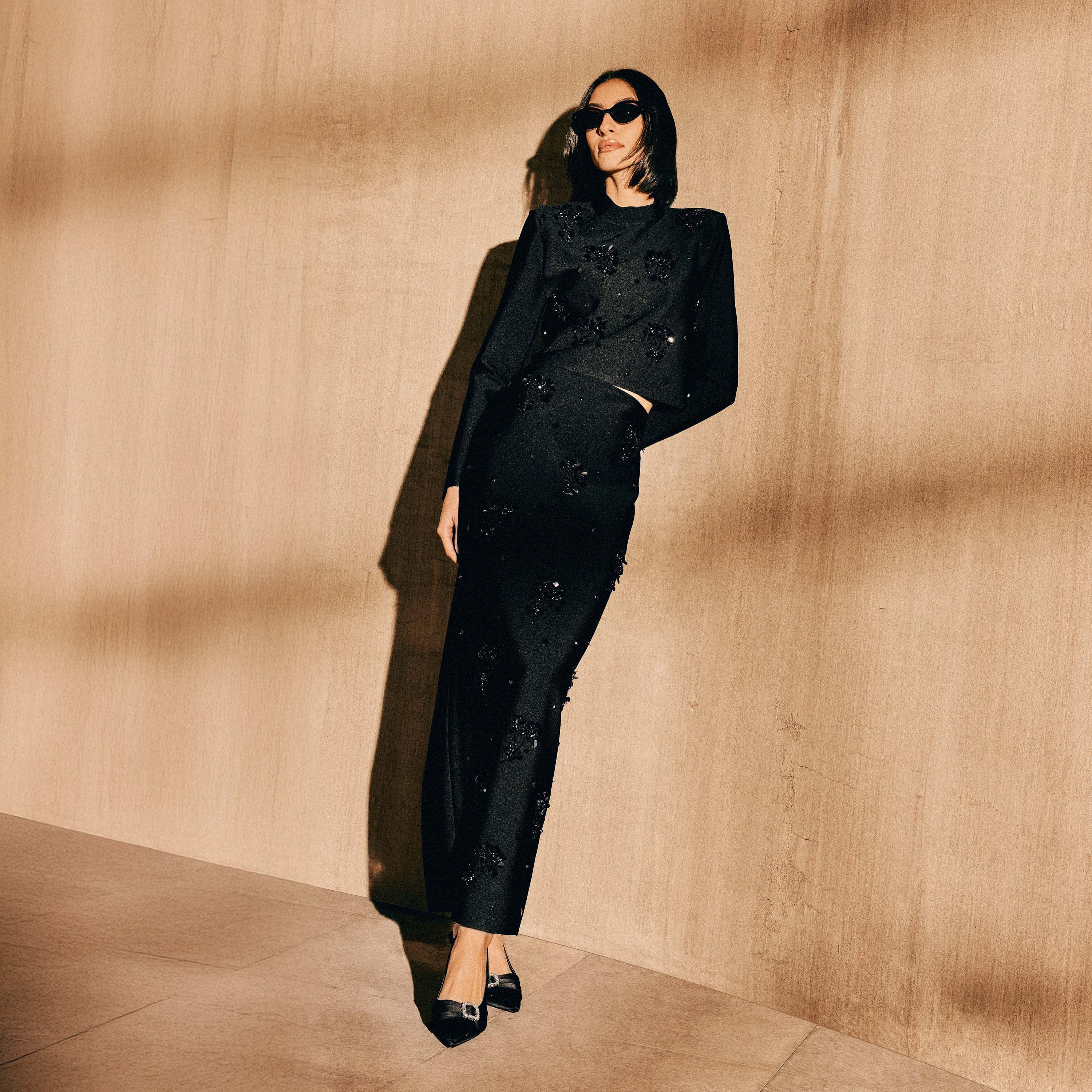 Iconic Maxi Length Pencil Skirt with Embellishments-women-clothing-bottoms-skirts-image-1