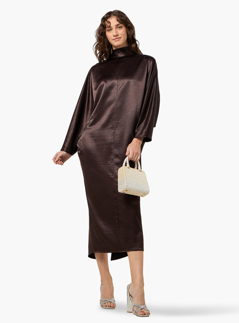 فستان قفطان ميدي بفتحة من آيكونيك-women-clothing-dresses-image-4