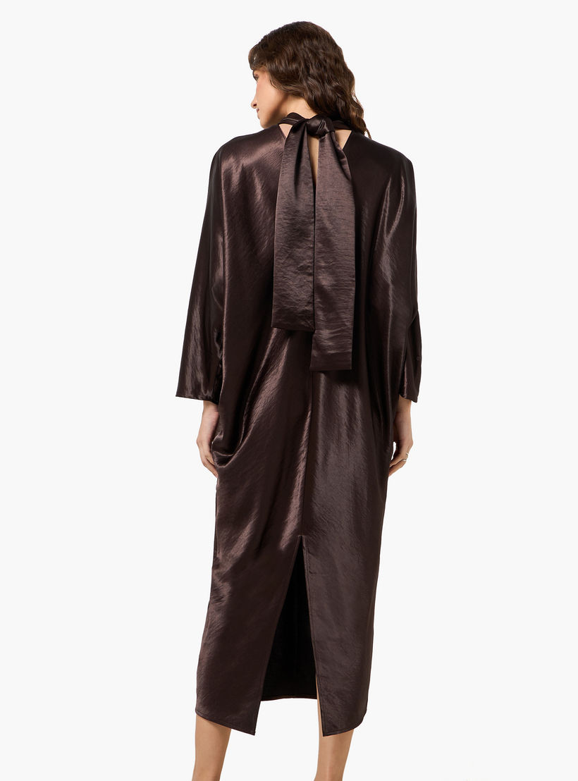فستان قفطان ميدي بفتحة من آيكونيك-women-clothing-dresses-image-5
