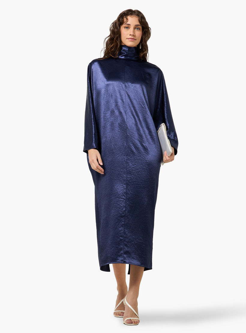 Iconic Kaftan Midi Dress with Slit-women-clothing-dresses-image-3