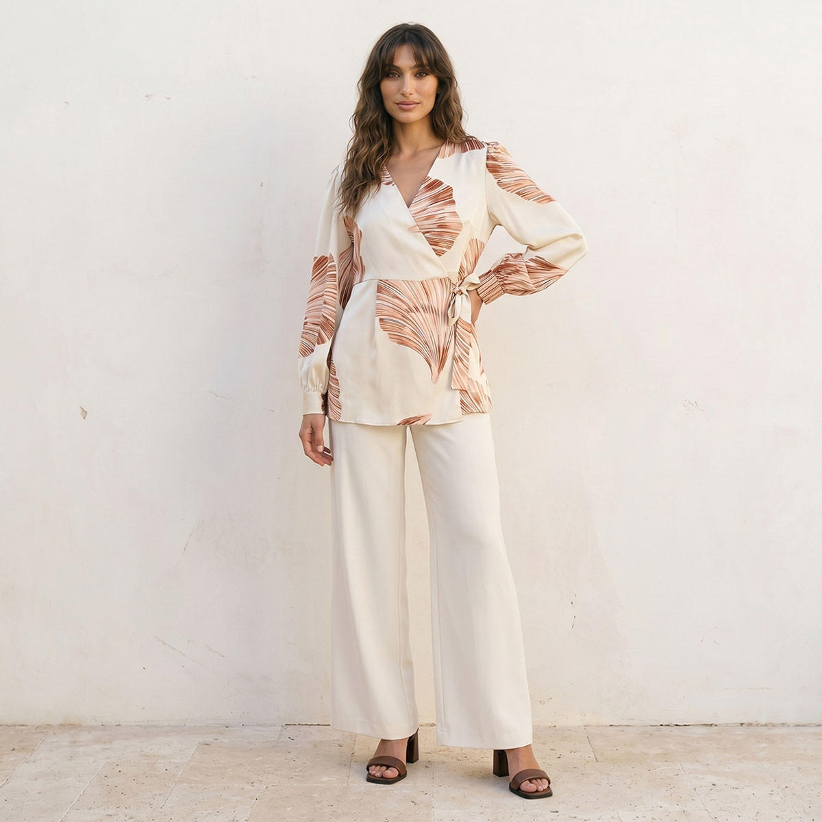 Splash Iconic Wrap Top with Print-women-clothing-shirtsandblouses-blouses-image-3