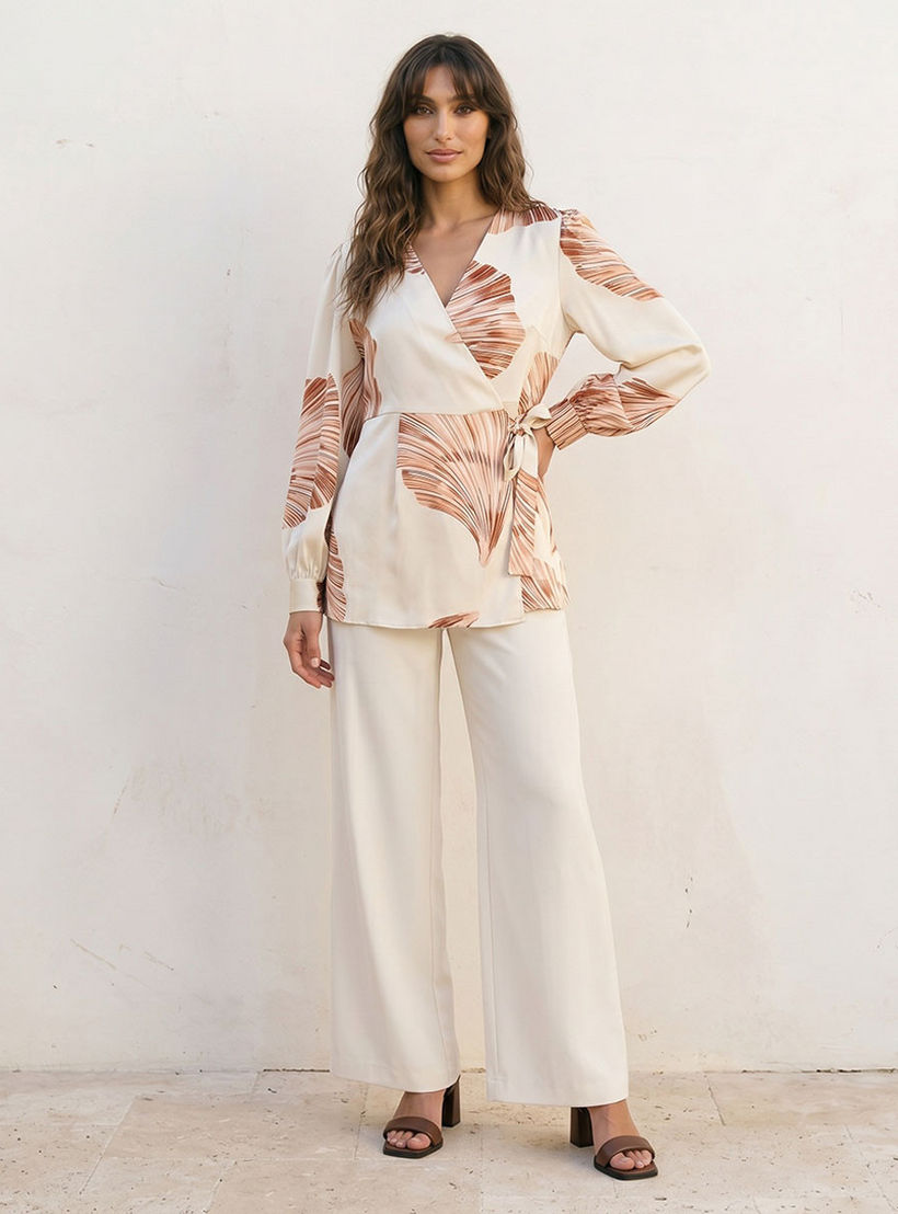 Splash Iconic Wrap Top with Print-women-clothing-shirtsandblouses-blouses-image-3