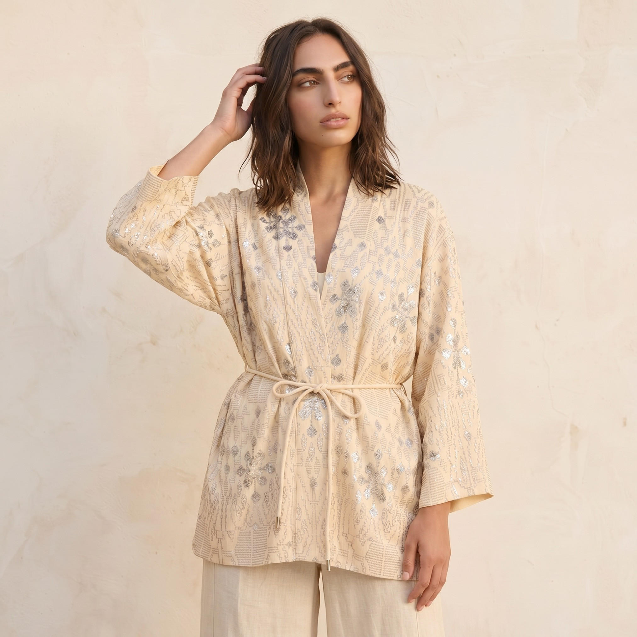 Iconic Embroidered Shrug Tie-Up Belt-women-clothing-shirtsandblouses-blouses-image-1