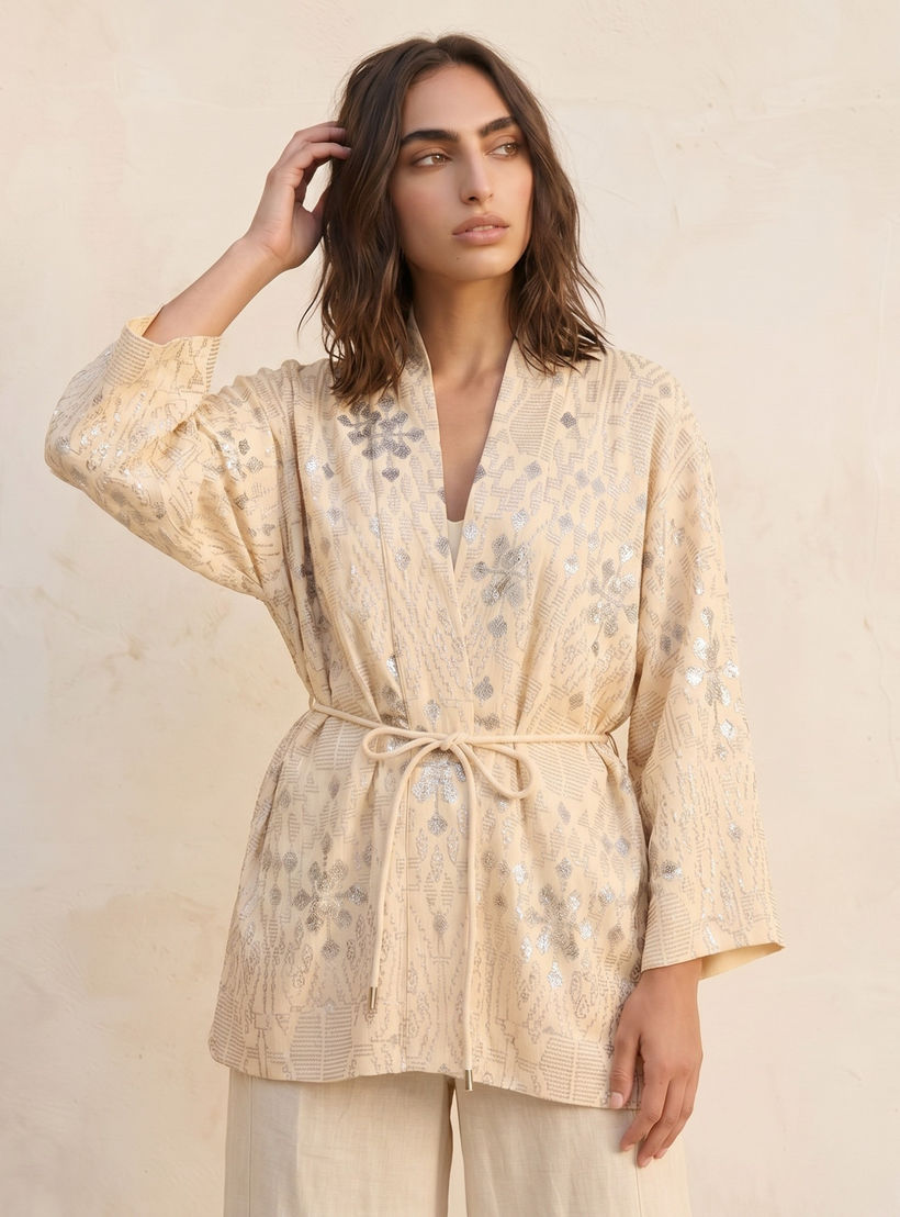 Iconic Embroidered Shrug Tie-Up Belt-women-clothing-shirtsandblouses-blouses-image-1