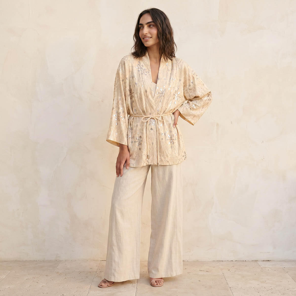 Iconic Embroidered Shrug Tie-Up Belt-women-clothing-shirtsandblouses-blouses-image-3