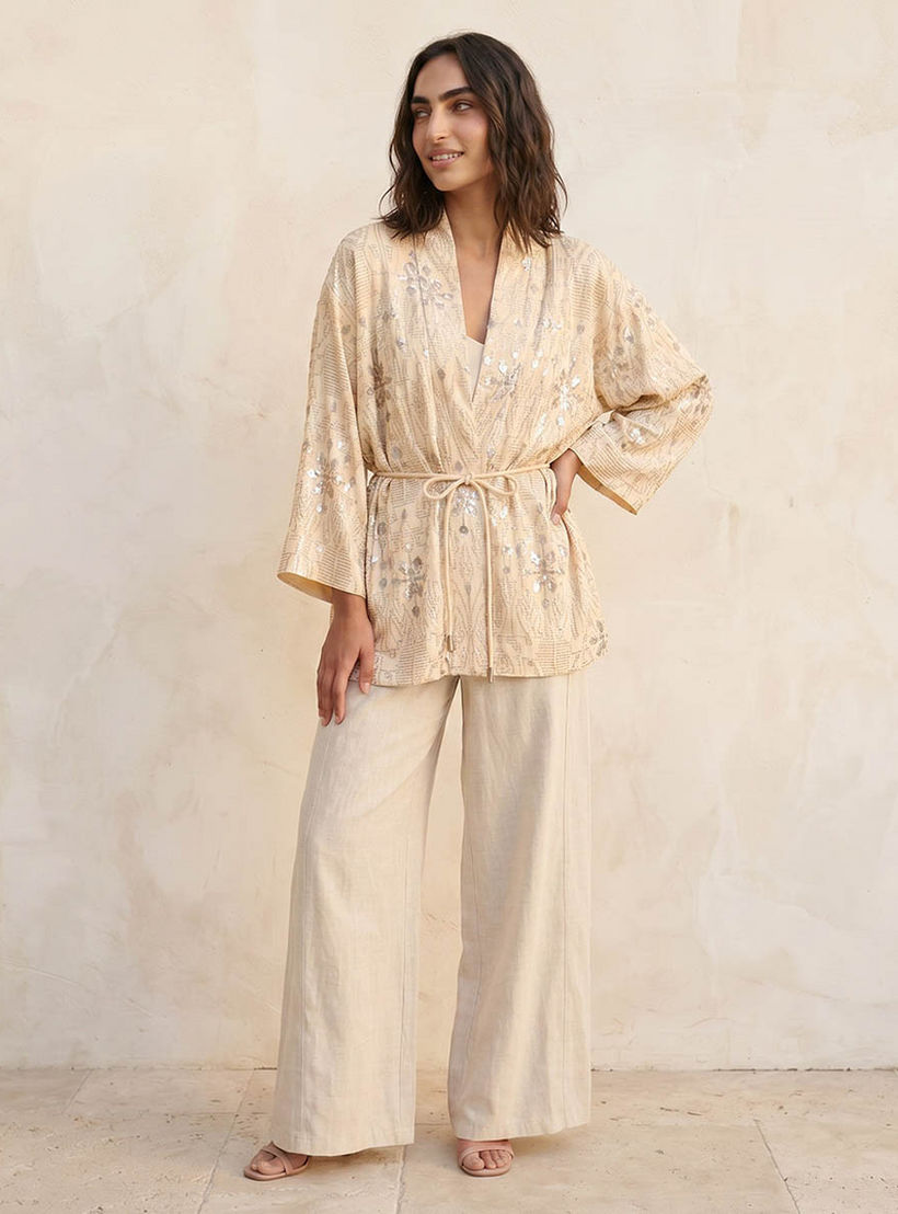 Iconic Embroidered Shrug Tie-Up Belt-women-clothing-shirtsandblouses-blouses-image-3