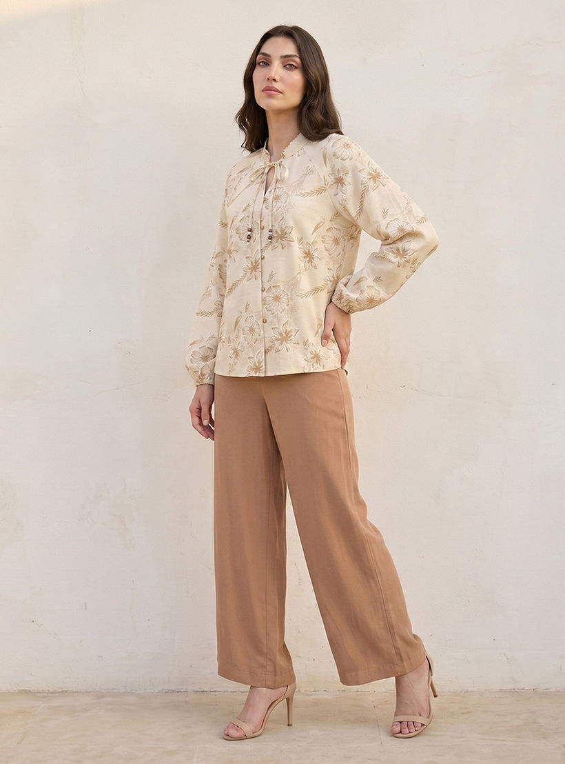 Splash Iconic Regular Fit Top with Floral Print-women-clothing-shirtsandblouses-blouses-image-3