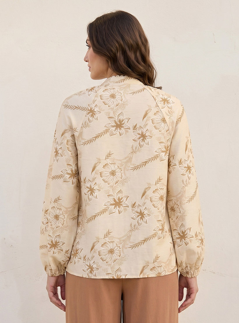 Splash Iconic Regular Fit Top with Floral Print-women-clothing-shirtsandblouses-blouses-image-4