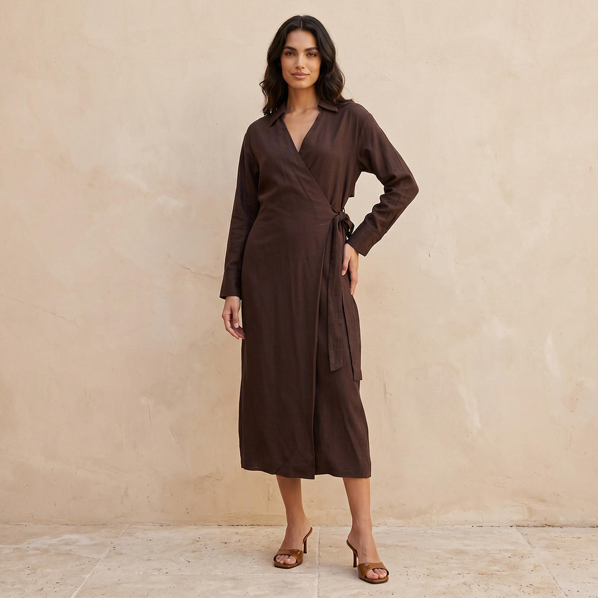 Splash Iconic Wrap Dress Tie-Ups-women-clothing-dresses-image-1