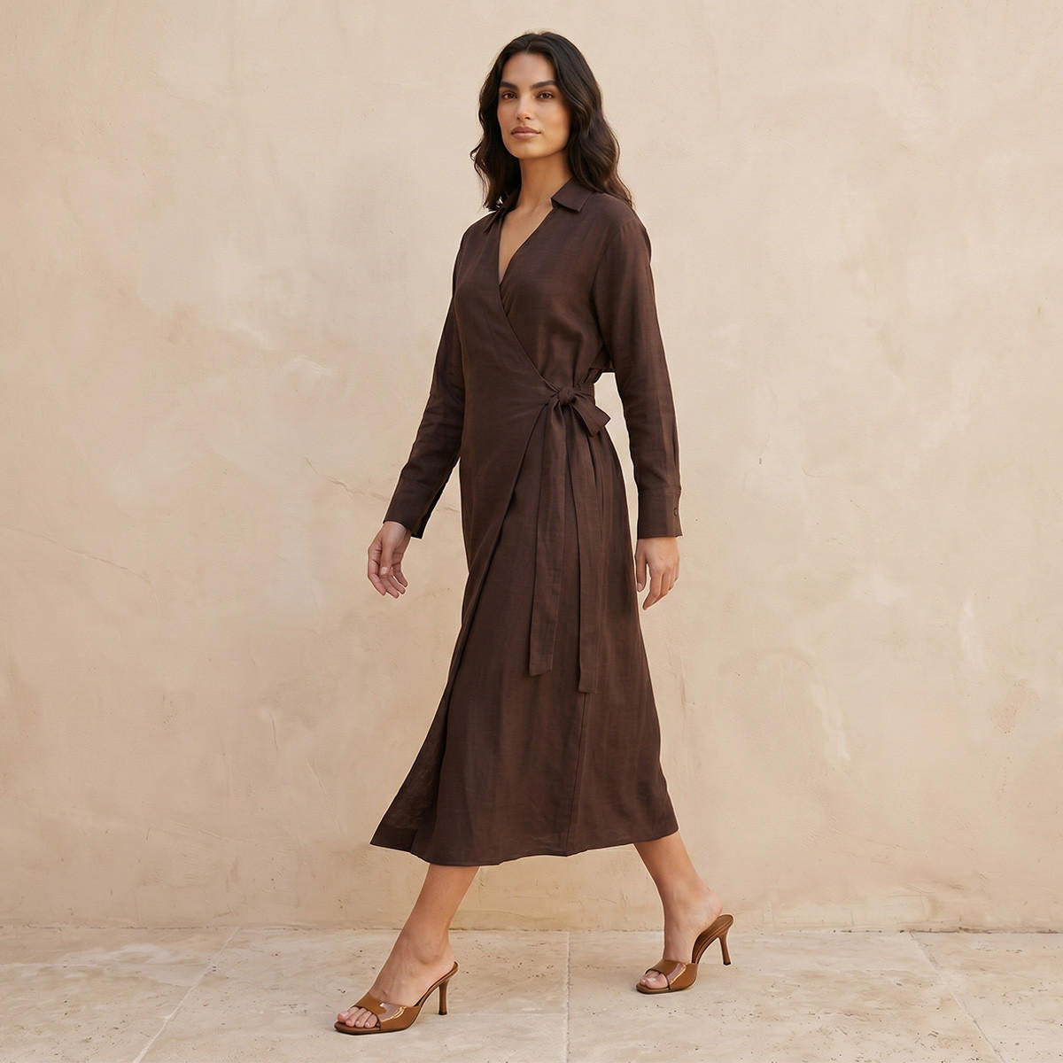 Splash Iconic Wrap Dress Tie-Ups-women-clothing-dresses-image-3