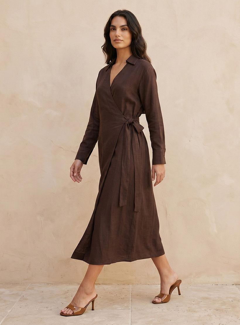 Splash Iconic Wrap Dress Tie-Ups-women-clothing-dresses-image-3