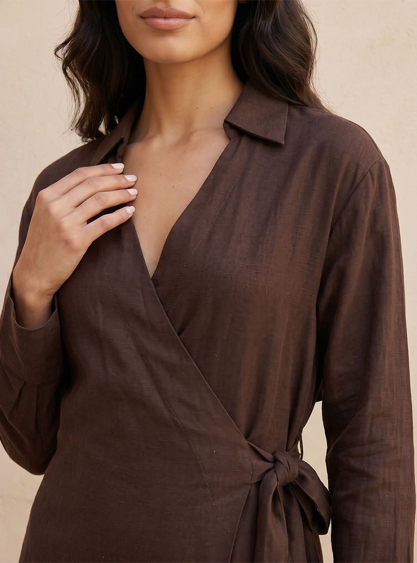 Splash Iconic Wrap Dress Tie-Ups-women-clothing-dresses-image-5