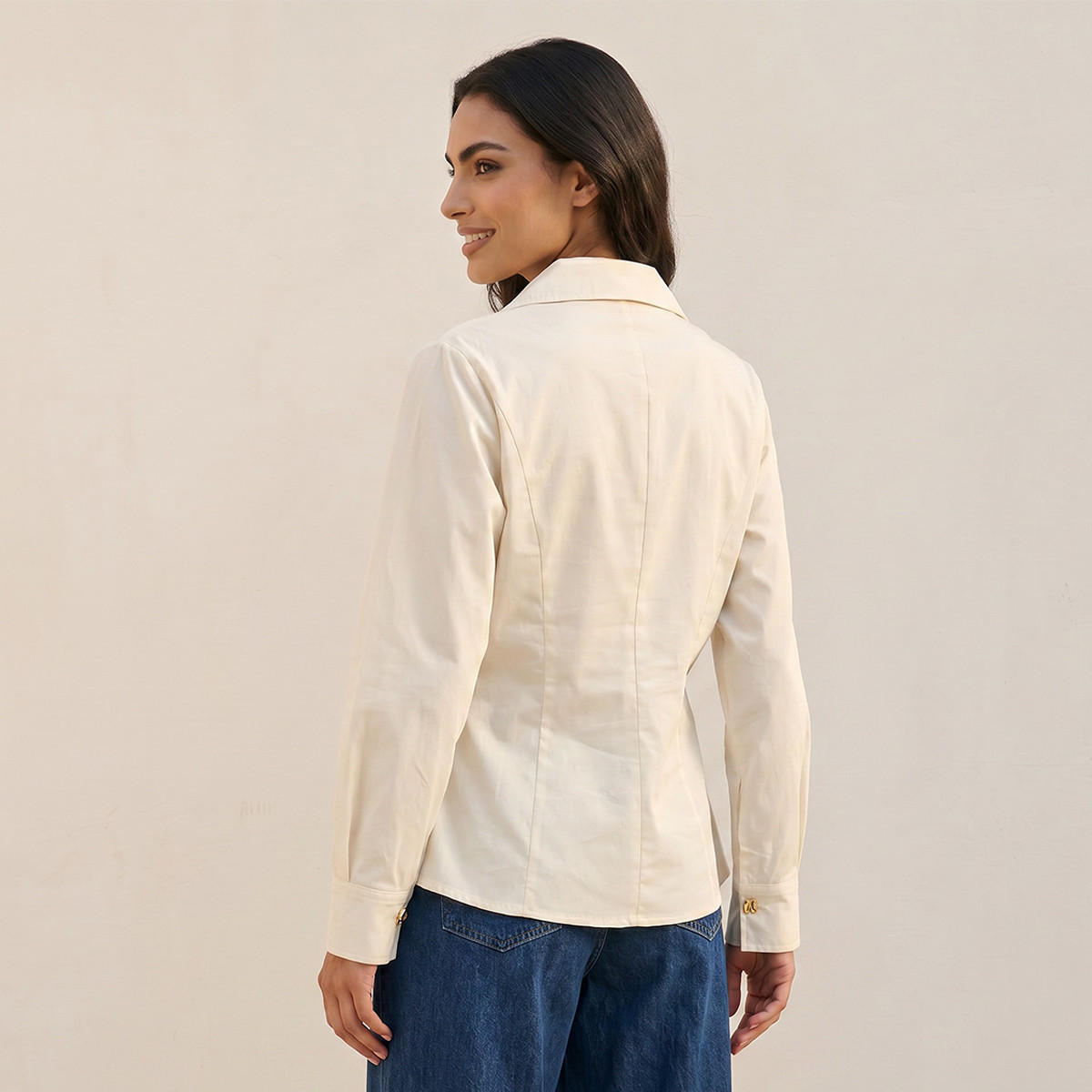 Splash Iconic Poplin Shirt with Volume Sleeves-women-clothing-shirtsandblouses-shirts-image-4