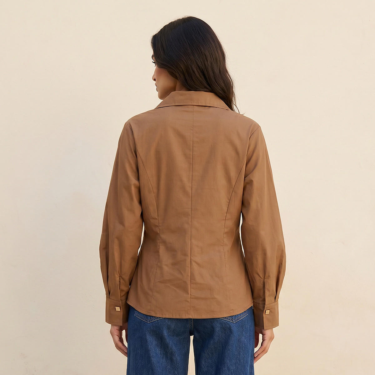 Splash Iconic Poplin Shirt with Volume Sleeves-women-clothing-shirtsandblouses-shirts-image-4