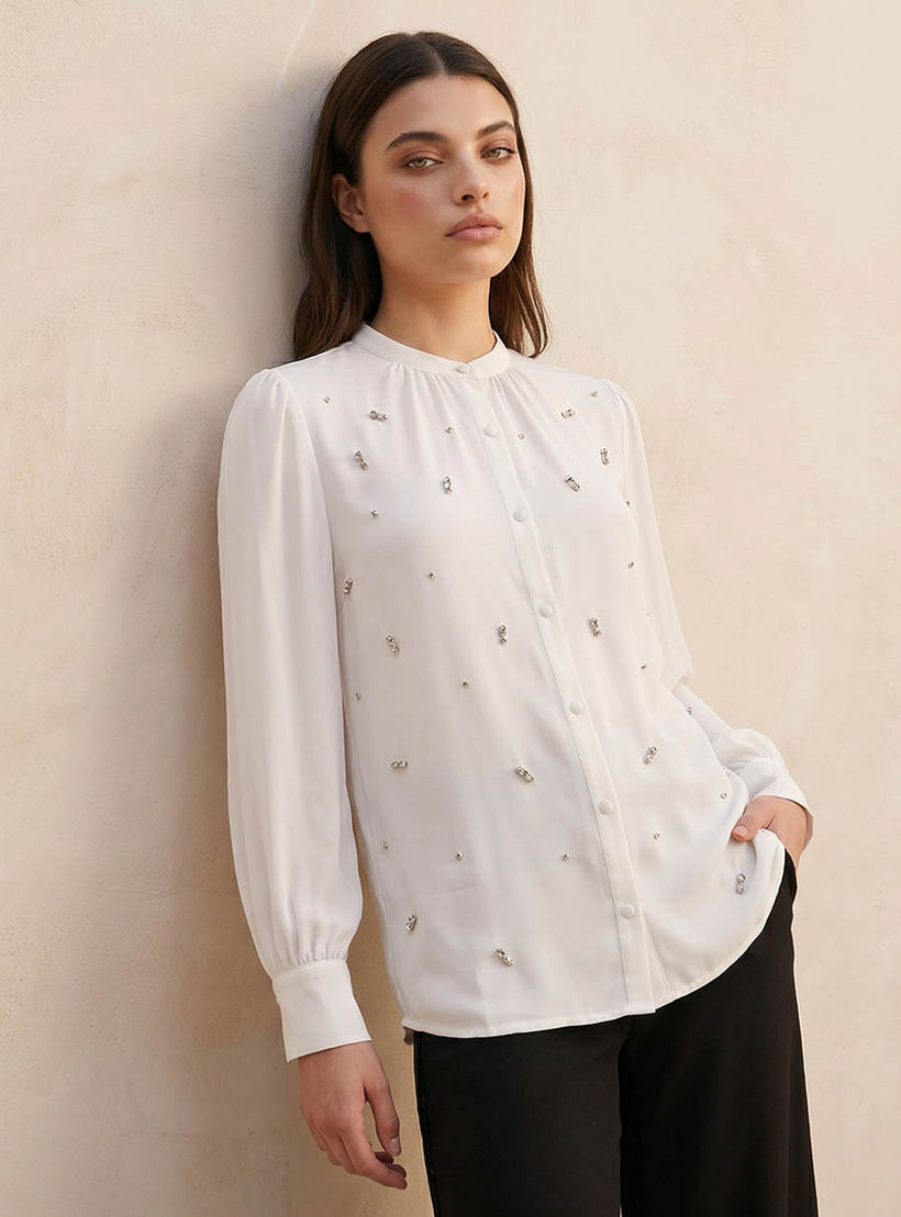 بلوزة مزينة من آيكونيك-women-clothing-shirtsandblouses-blouses-image-5