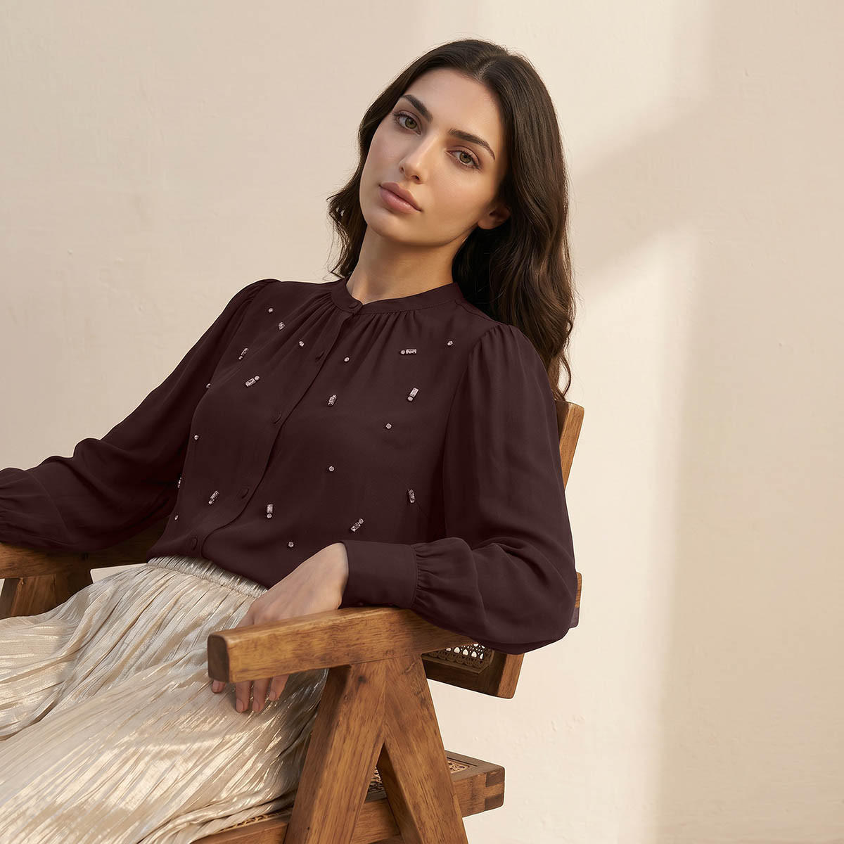 بلوزة مزينة من آيكونيك-women-clothing-shirtsandblouses-blouses-image-6