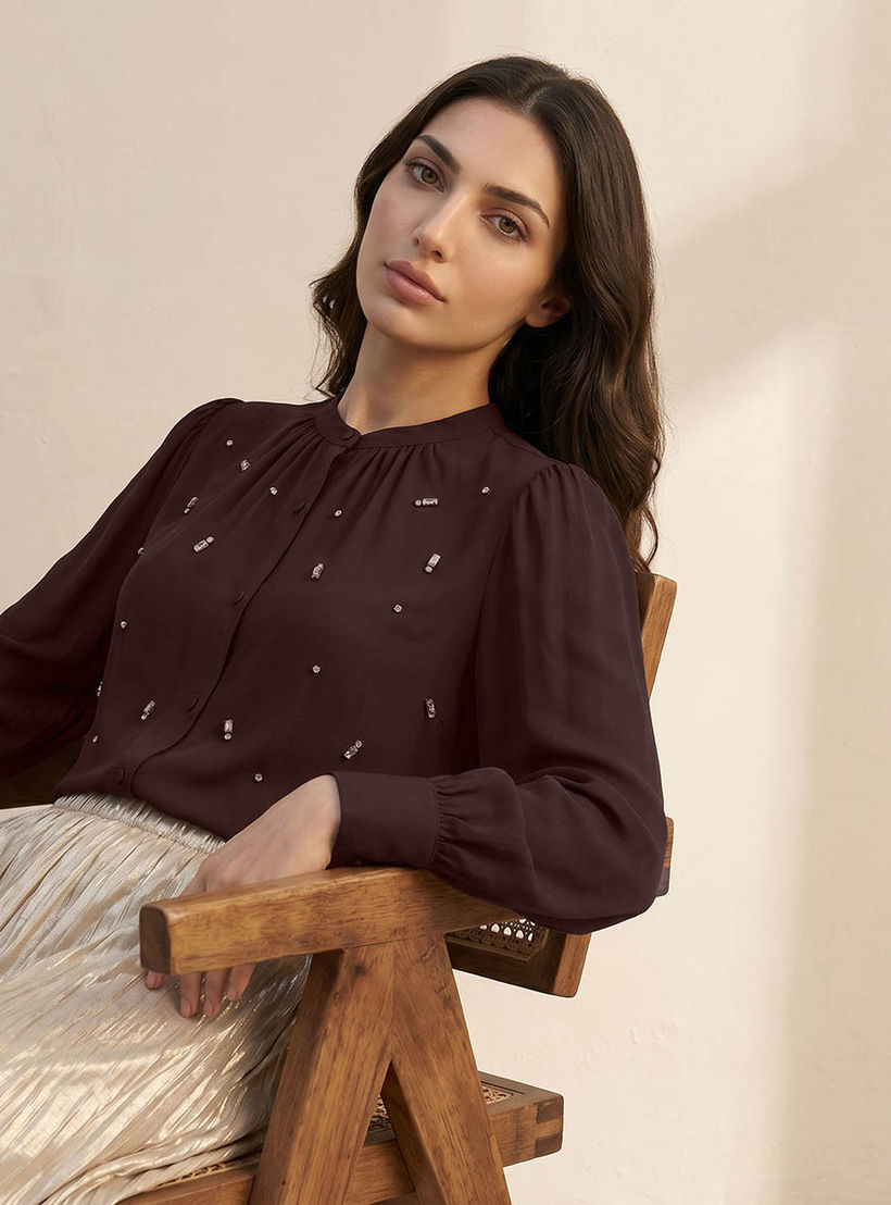 بلوزة مزينة من آيكونيك-women-clothing-shirtsandblouses-blouses-image-6
