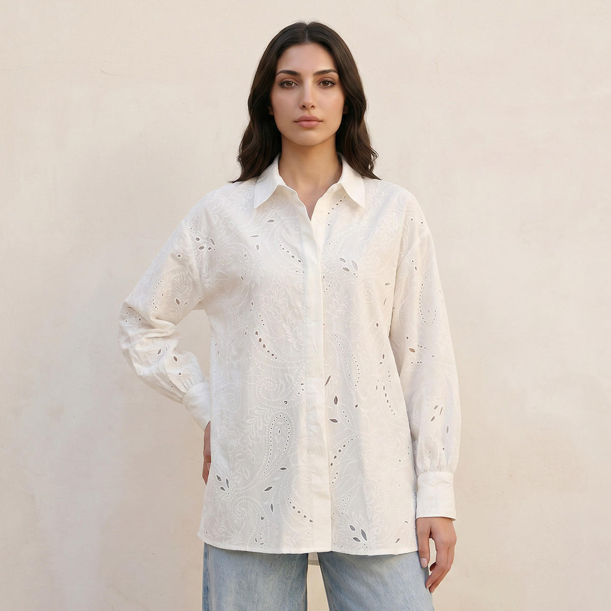 Iconic Cotton Shirt Cutwork-women-clothing-shirtsandblouses-shirts-image-1