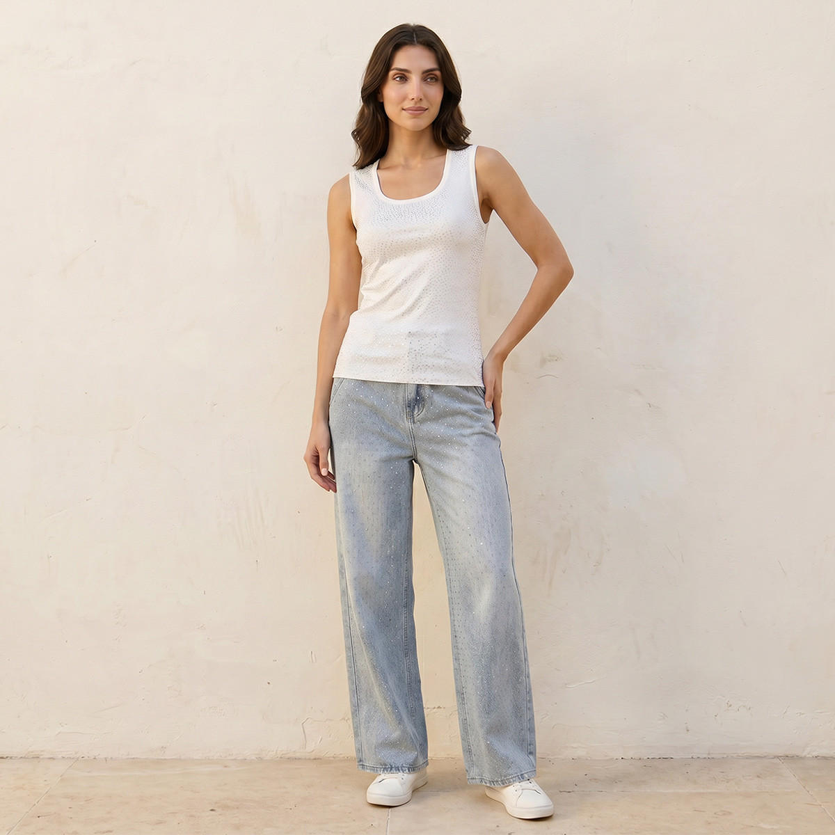 Iconic Tank Top with Embellished Detail-women-clothing-tshirts-image-3